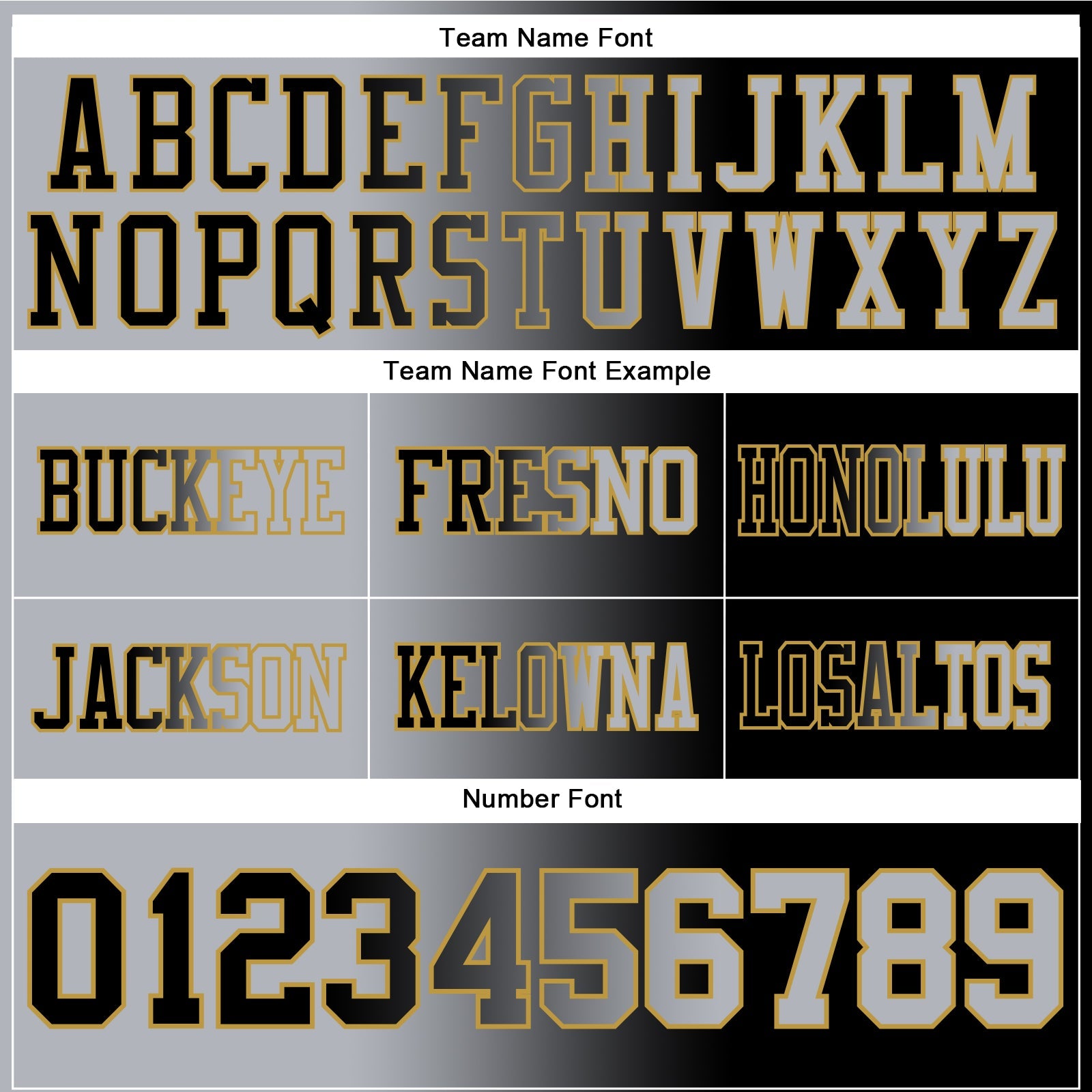 Custom Black Gray-Old Gold Authentic Gradient Fashion Football Jersey view 3