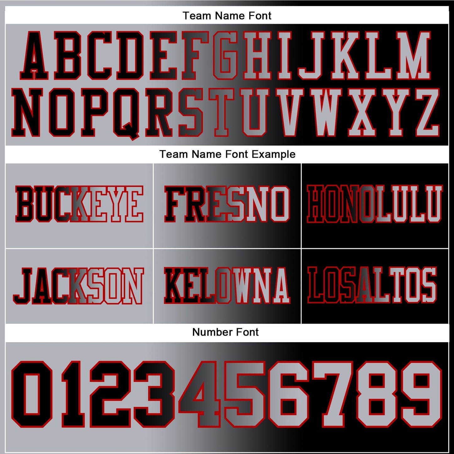 Custom Black Gray-Red Authentic Gradient Fashion Football Jersey view 4