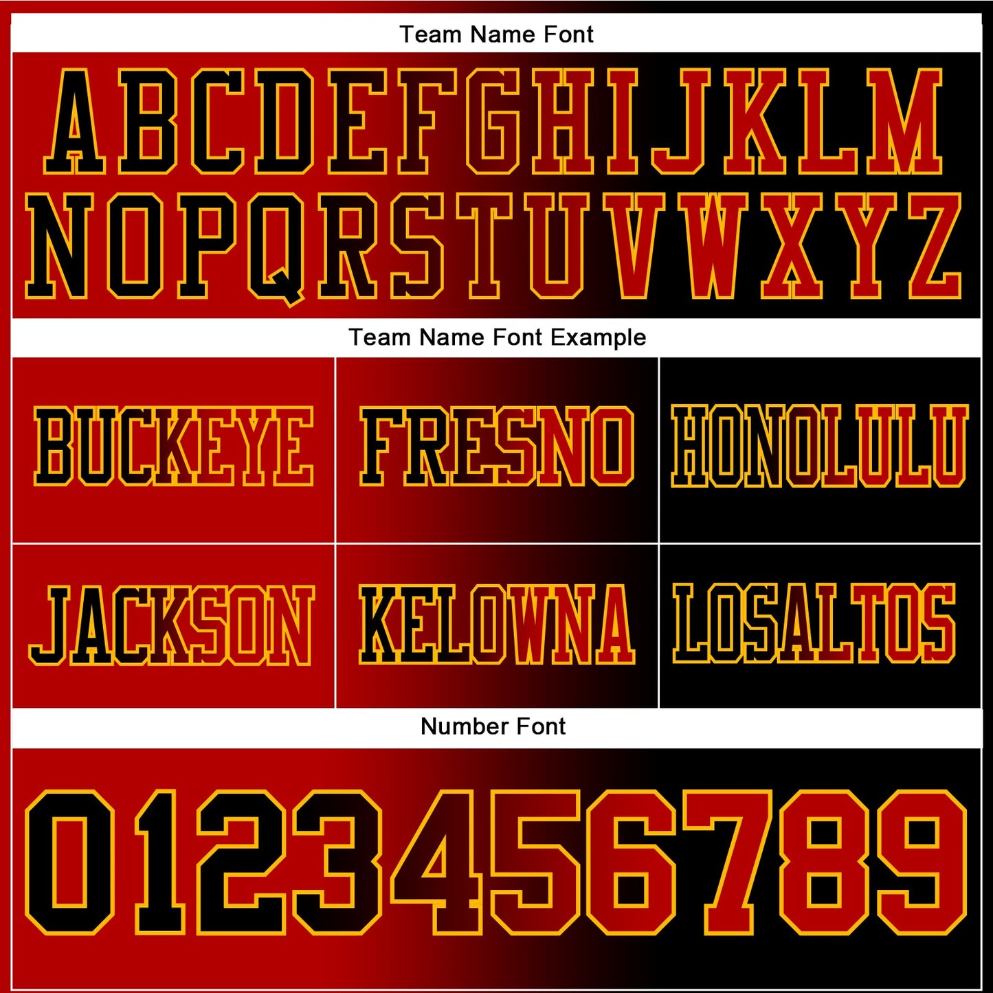 Custom Black Red-Gold Authentic Gradient Fashion Football Jersey view 3