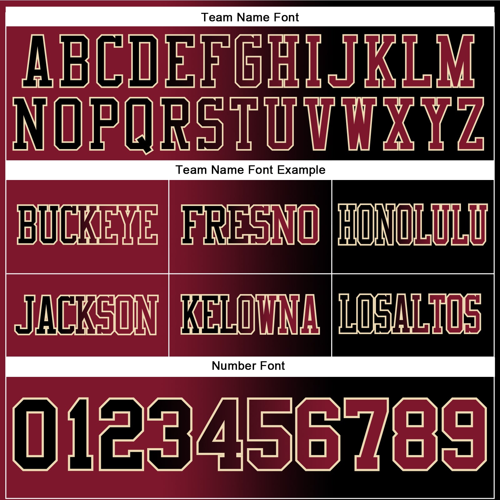 Custom Black Crimson-Cream Authentic Gradient Fashion Football Jersey view 3