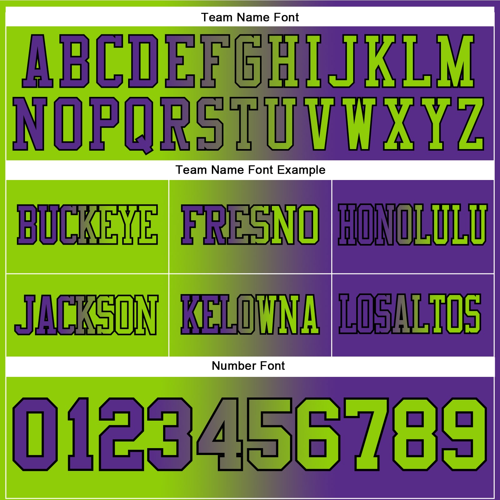 Custom Purple Neon Green-Black Authentic Gradient Fashion Football Jersey view 3