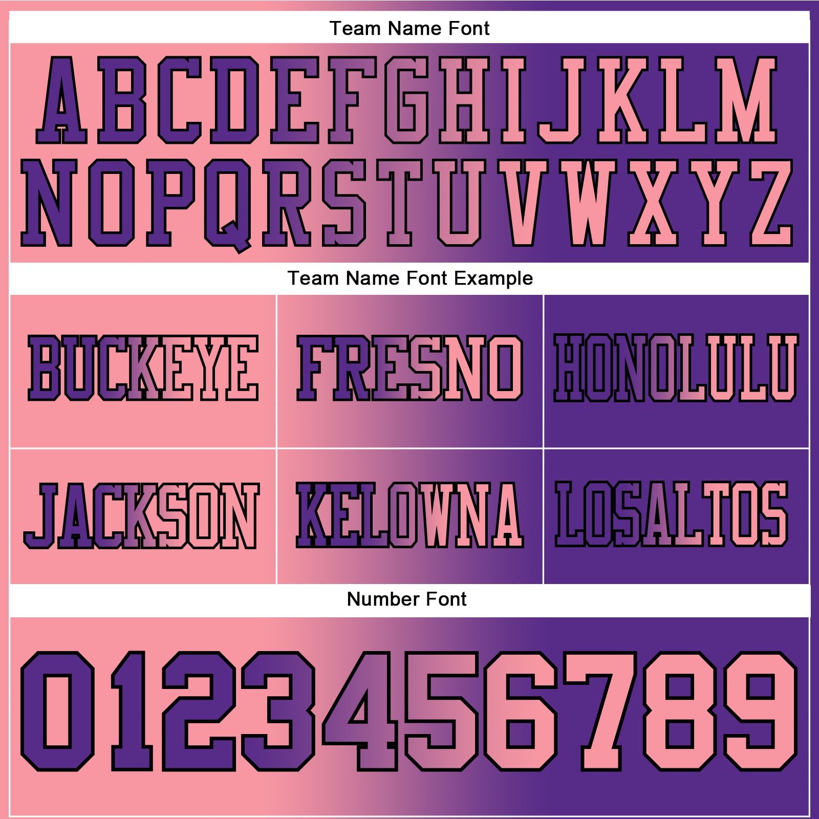 Custom Purple Medium Pink-Black Authentic Gradient Fashion Football Jersey view 3