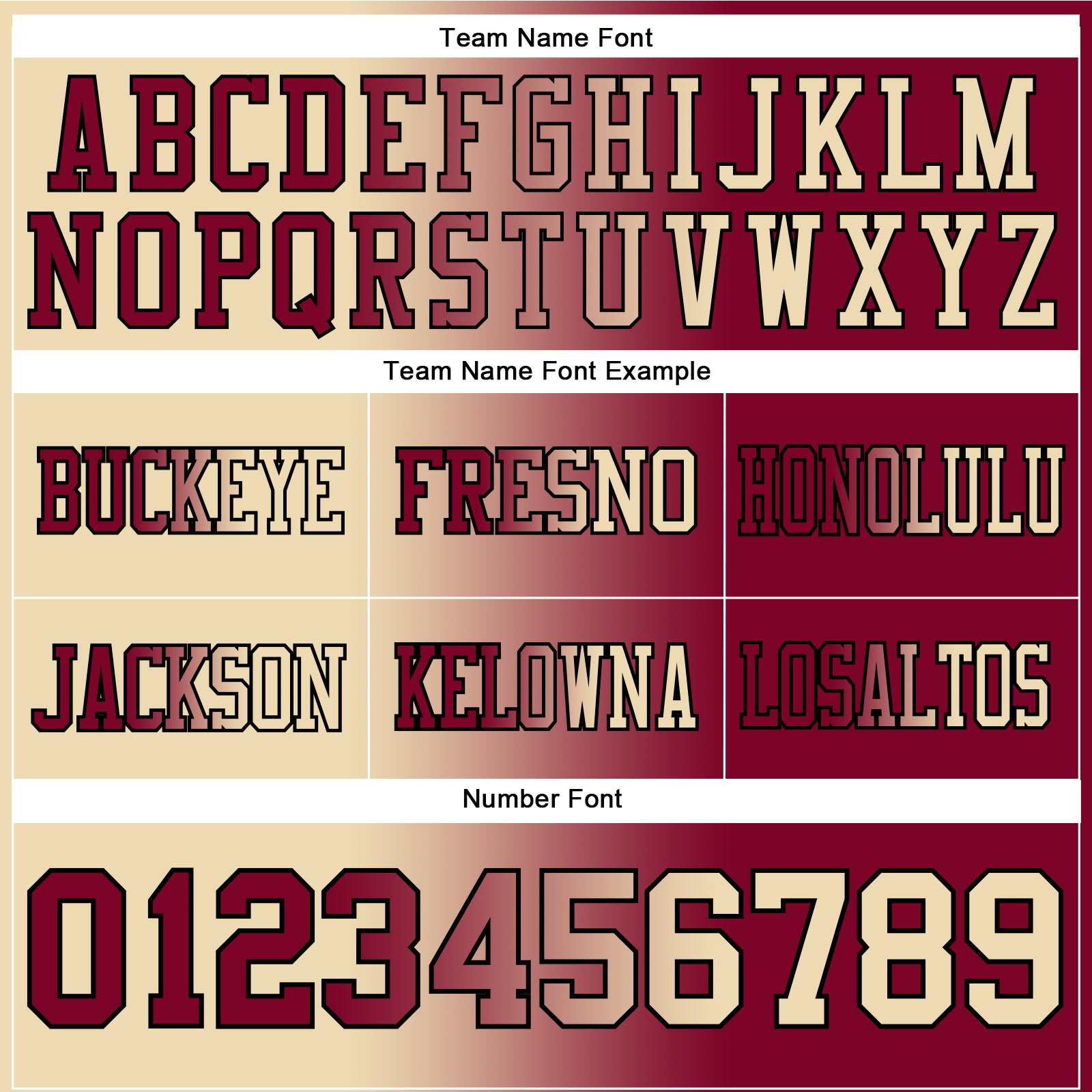 Custom Maroon Cream-Black Authentic Gradient Fashion Football Jersey view 3