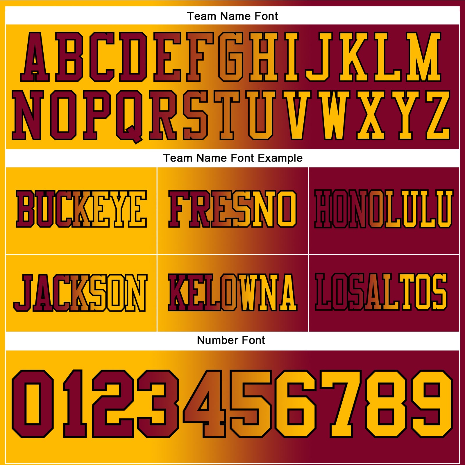 Custom Maroon Gold-Black Authentic Gradient Fashion Football Jersey view 3