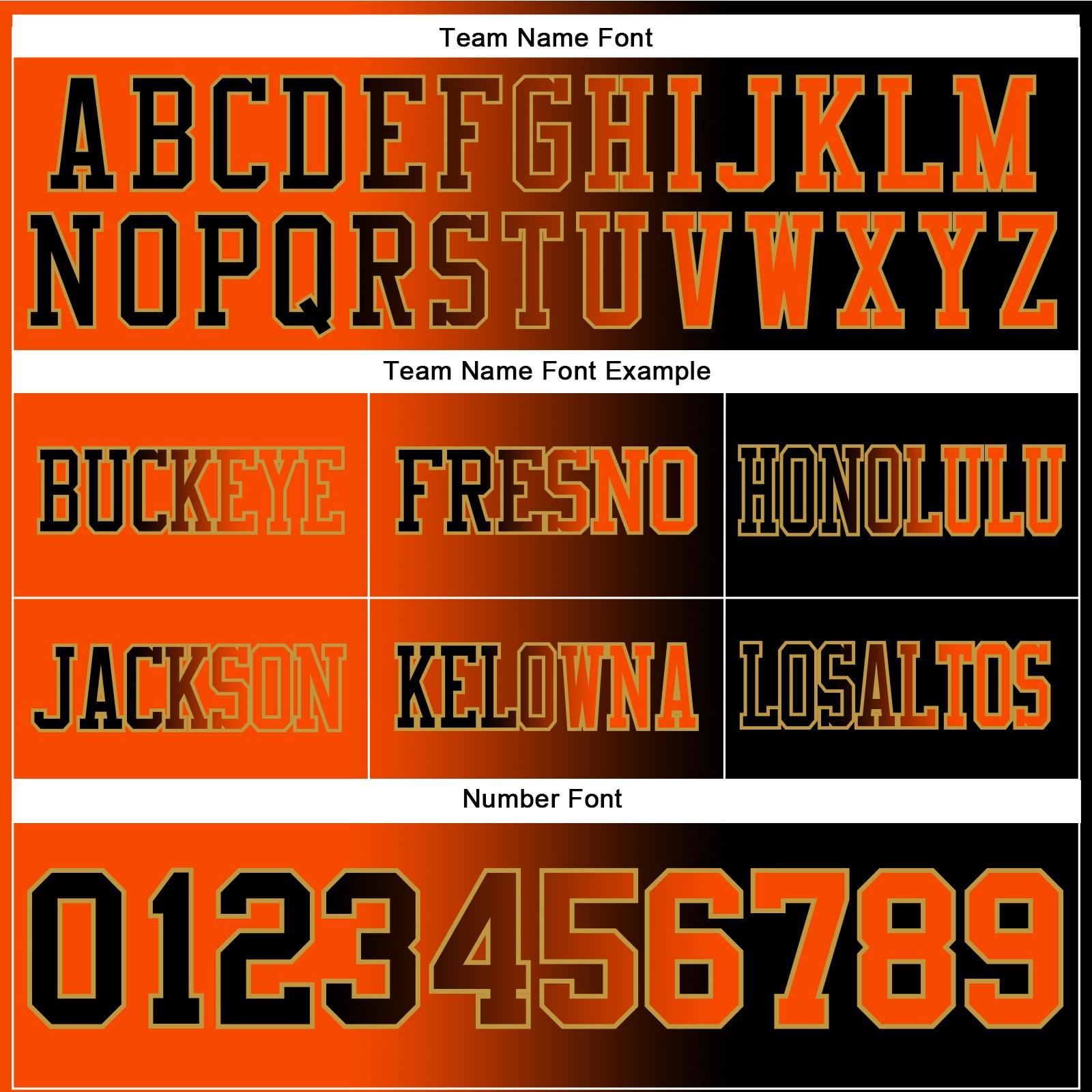 Custom Black Orange-Old Gold Authentic Gradient Fashion Football Jersey view 3