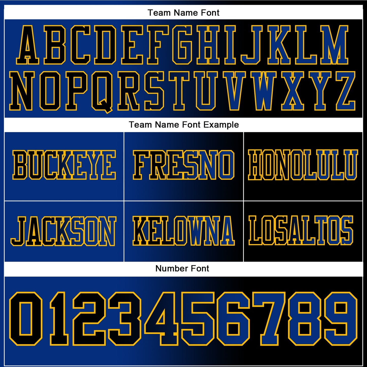 Custom Black Royal-Gold Authentic Gradient Fashion Football Jersey view 3