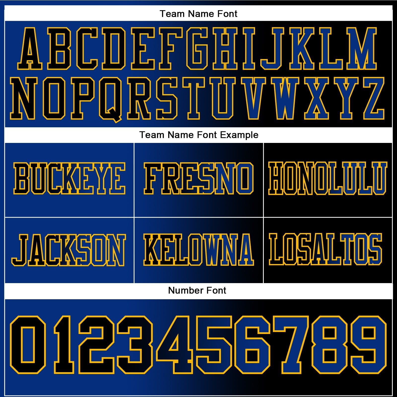 Custom Black Royal-Gold Authentic Gradient Fashion Football Jersey view 3