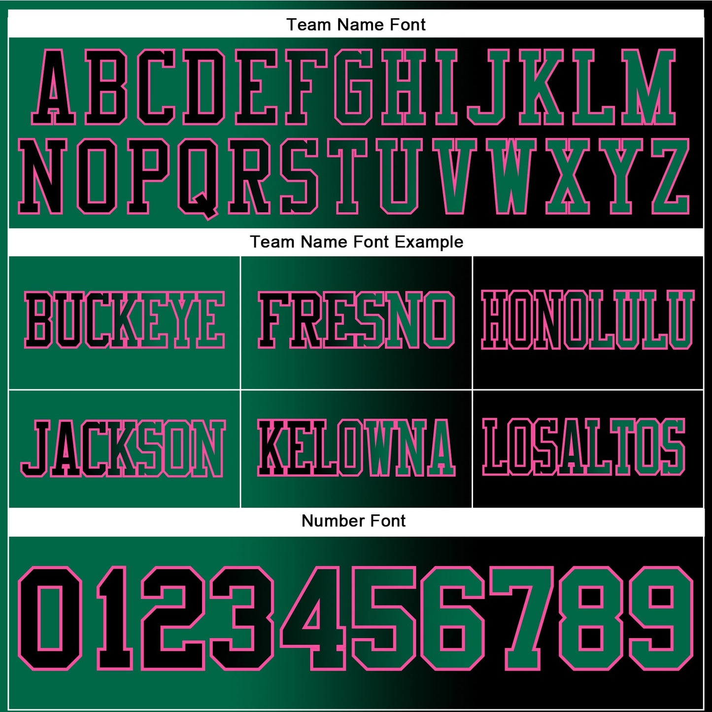 Custom Black Kelly Green-Pink Authentic Gradient Fashion Football Jersey view 3