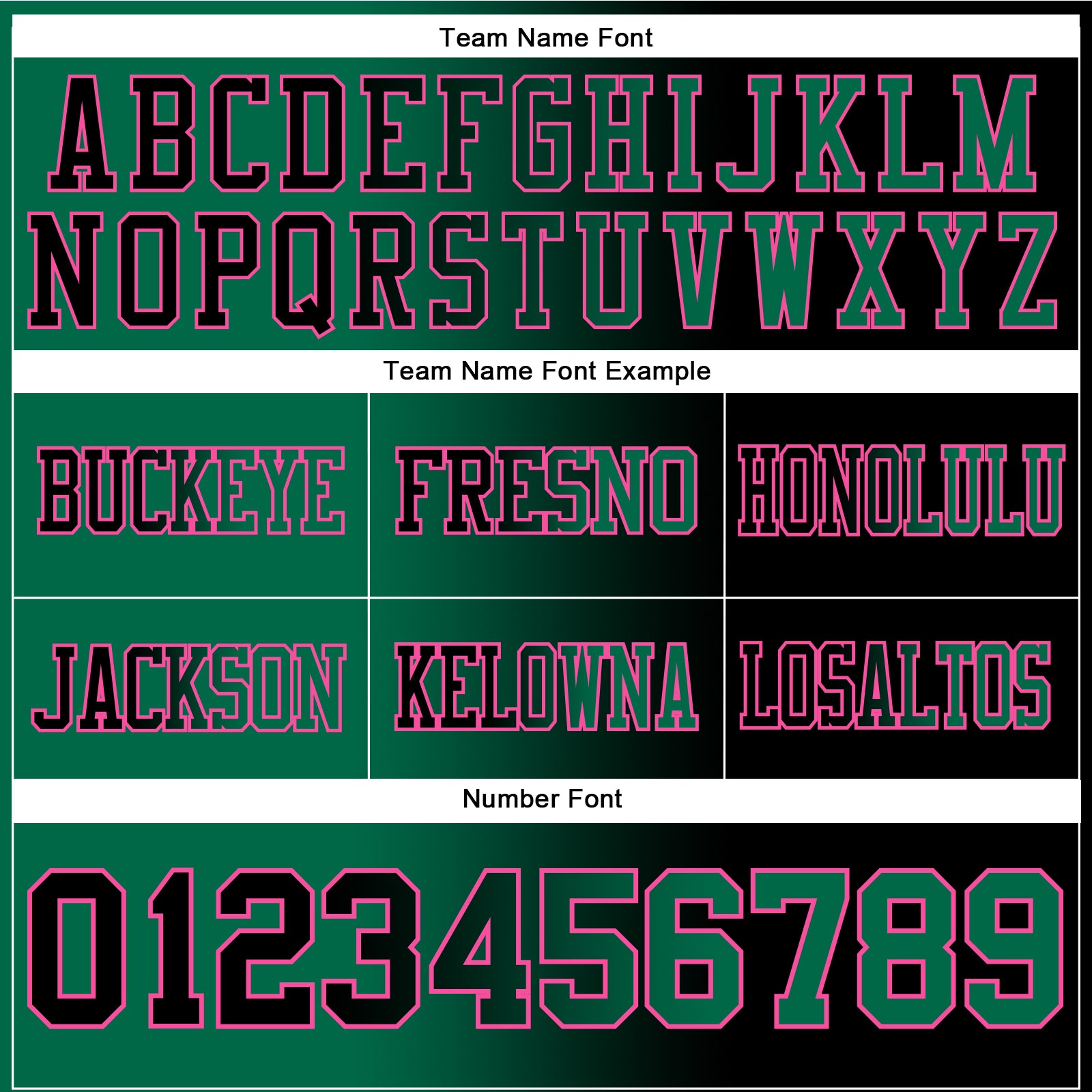 Custom Black Kelly Green-Pink Authentic Gradient Fashion Football Jersey view 3