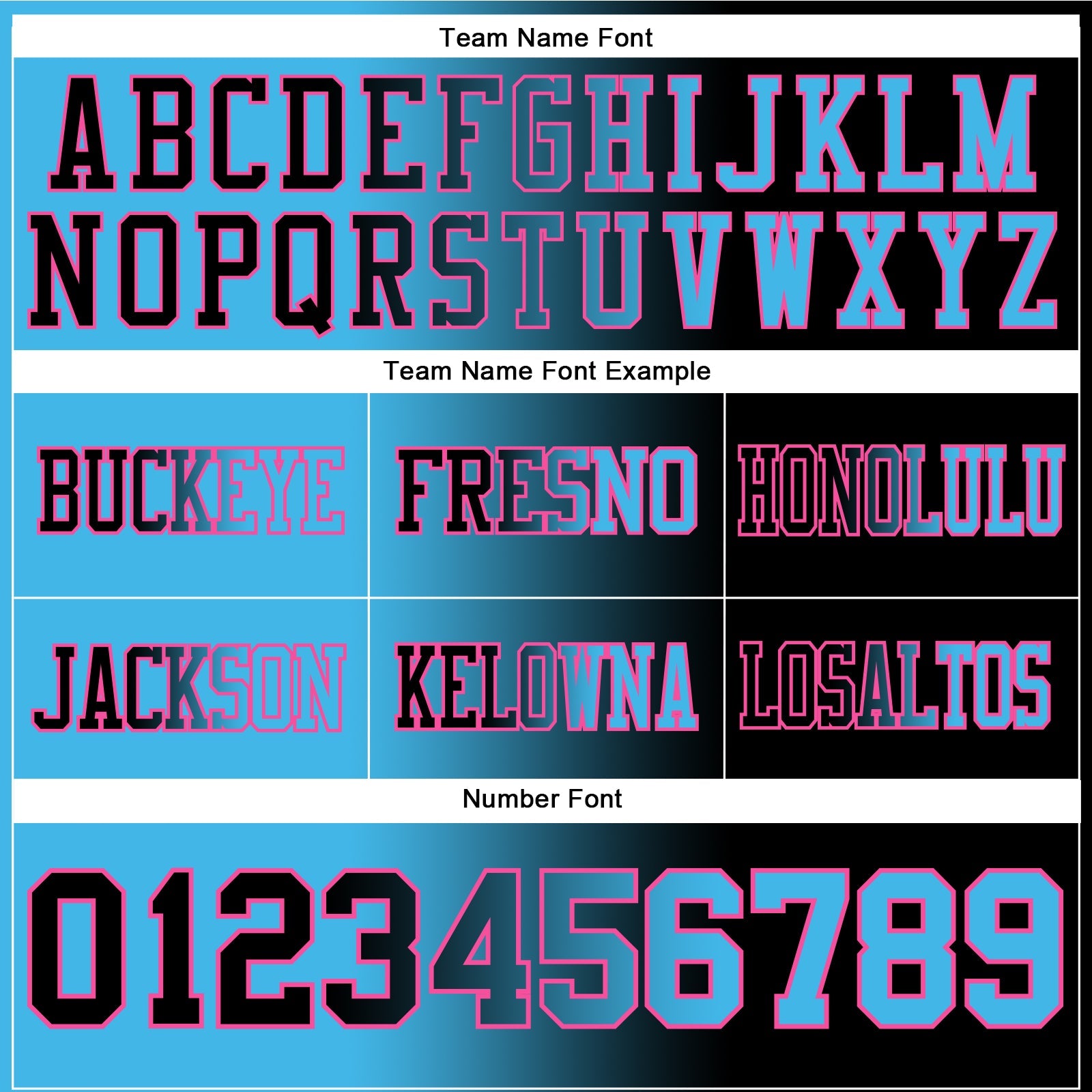 Custom Black Sky Blue-Pink Authentic Gradient Fashion Football Jersey view 3