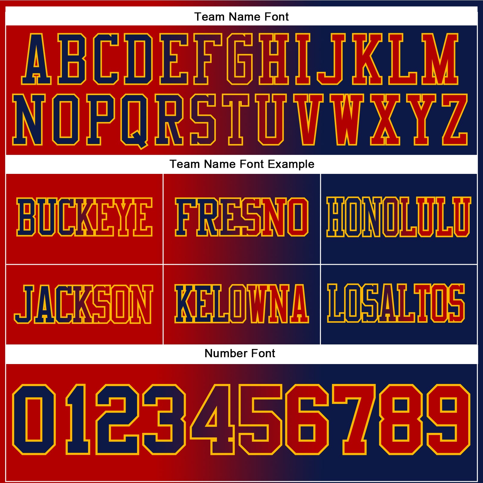 Custom Navy Red-Gold Authentic Gradient Fashion Football Jersey view 3