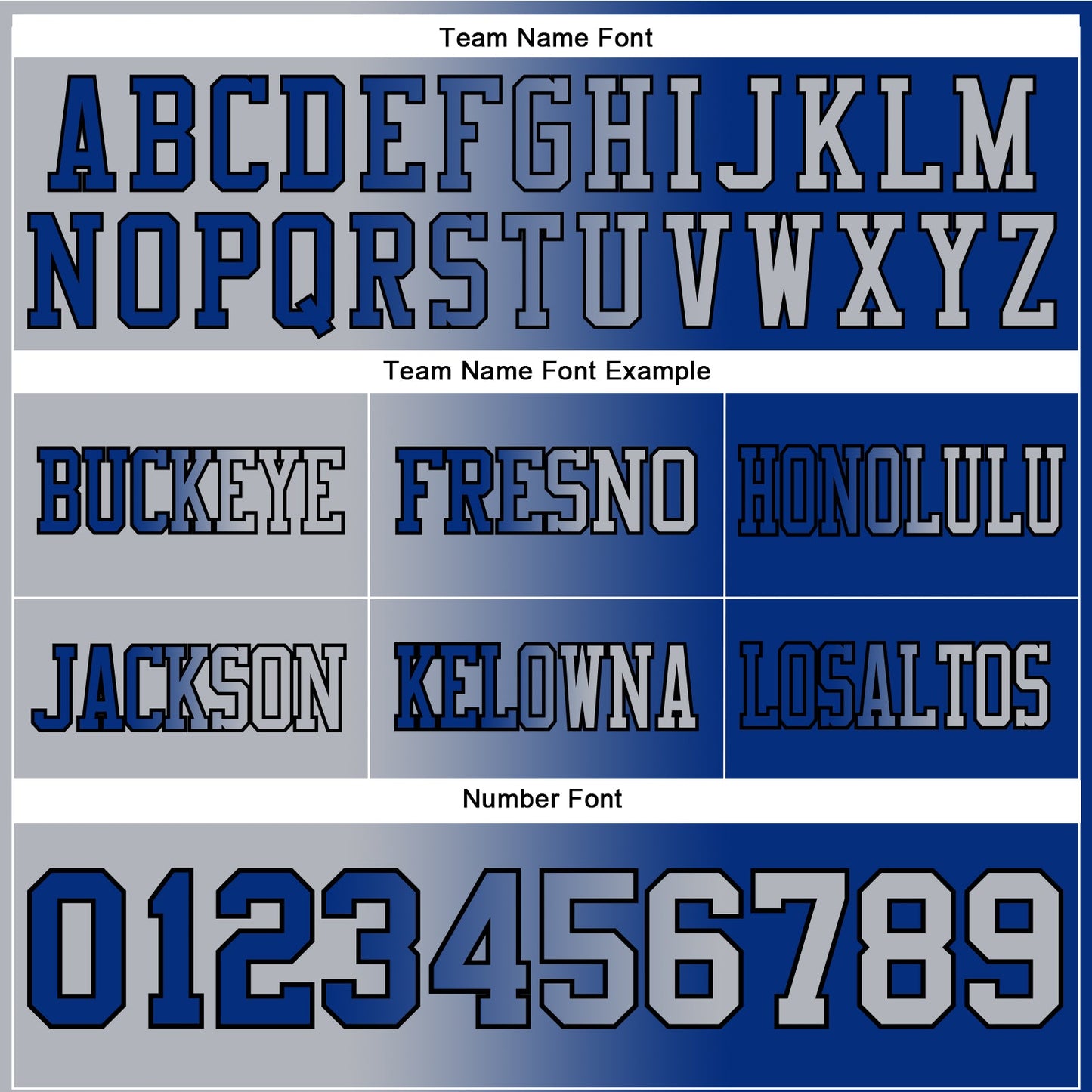 Custom Royal Gray-Black Authentic Gradient Fashion Football Jersey view 3