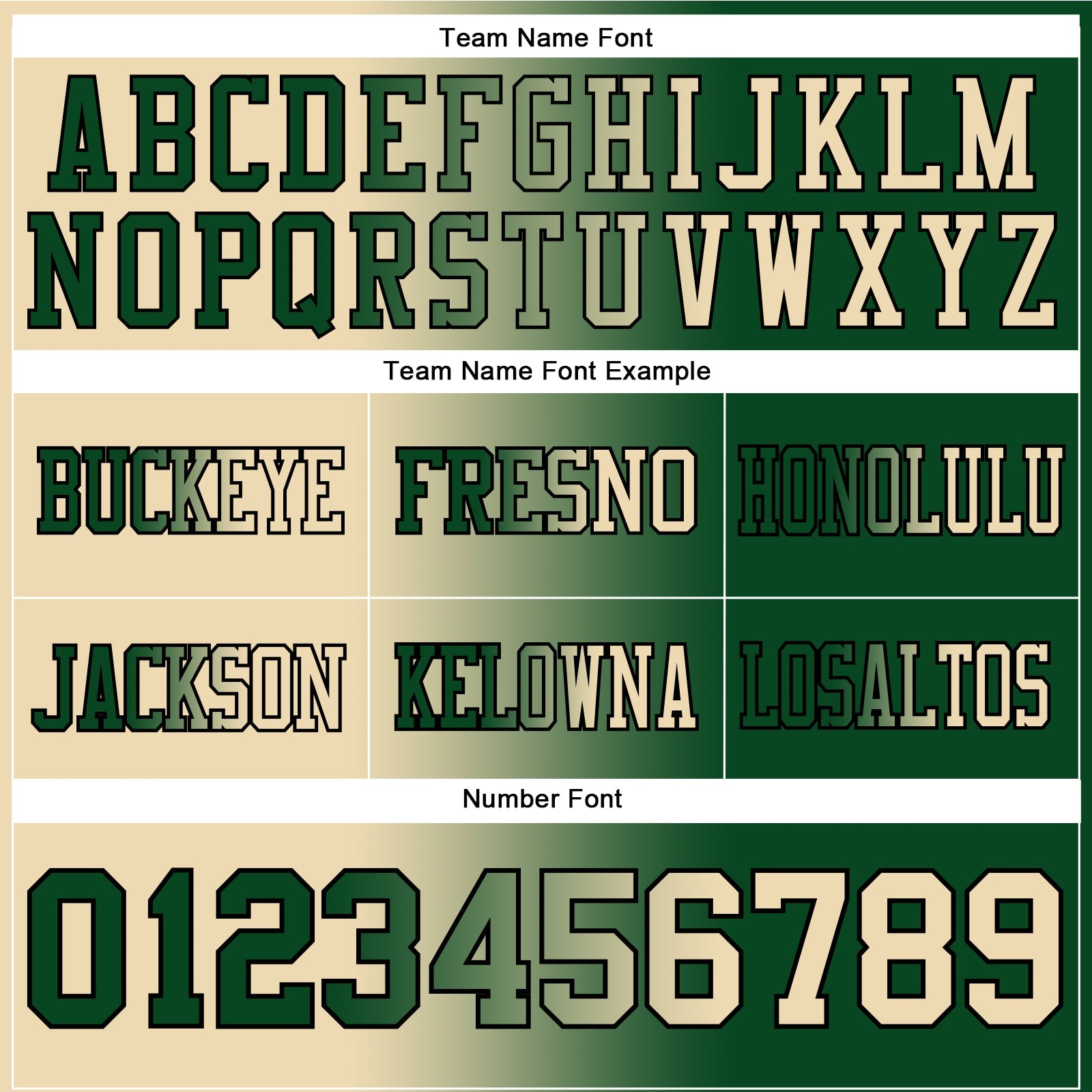 Custom Green Cream-Black Authentic Gradient Fashion Football Jersey view 3