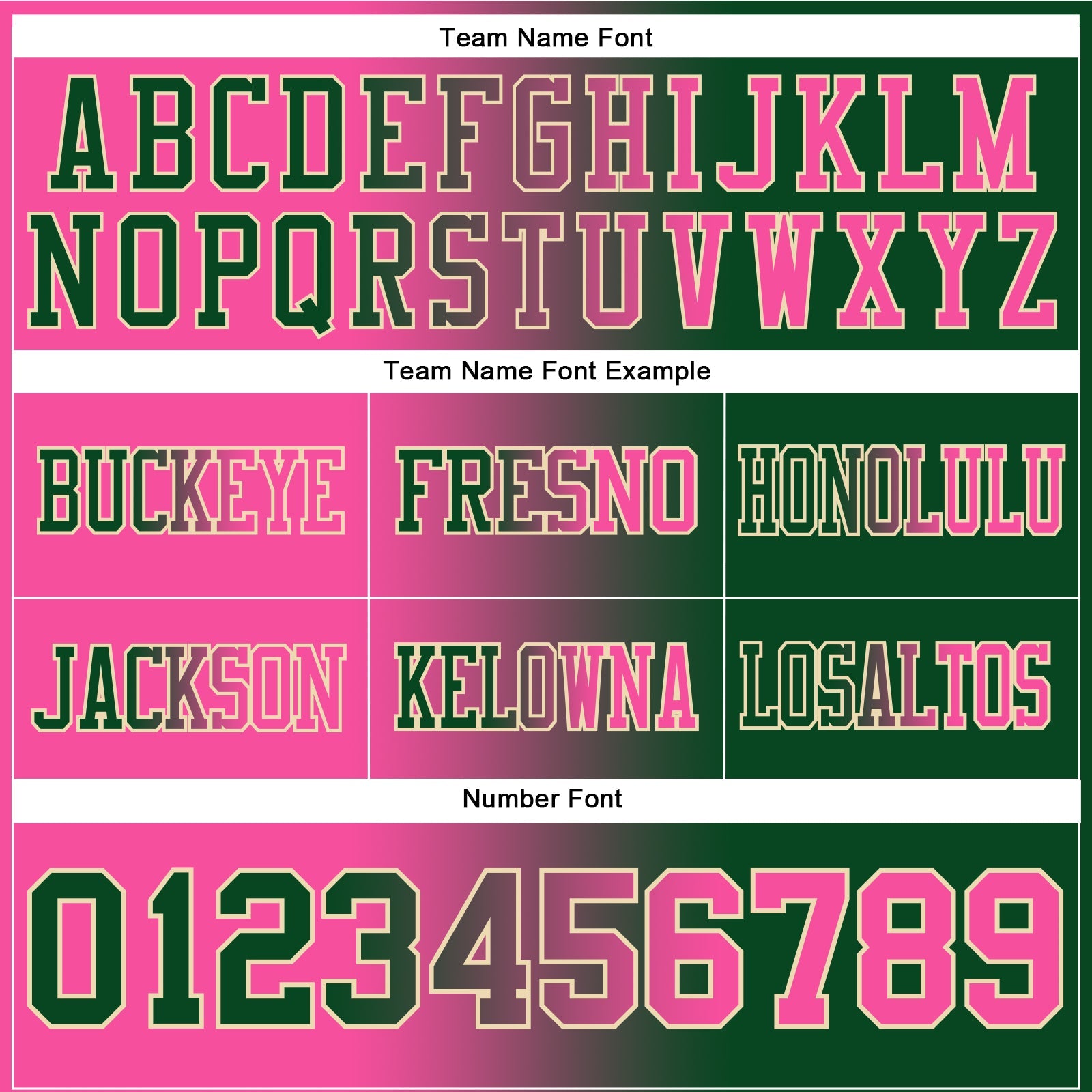 Custom Green Pink-Cream Authentic Gradient Fashion Football Jersey view 3