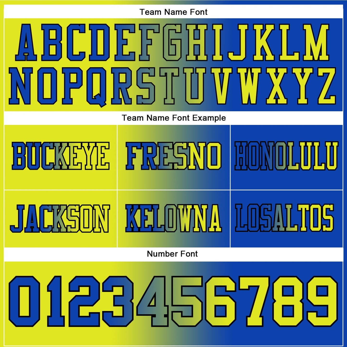 Custom Thunder Blue Neon Yellow-Black Authentic Gradient Fashion Football Jersey view 3