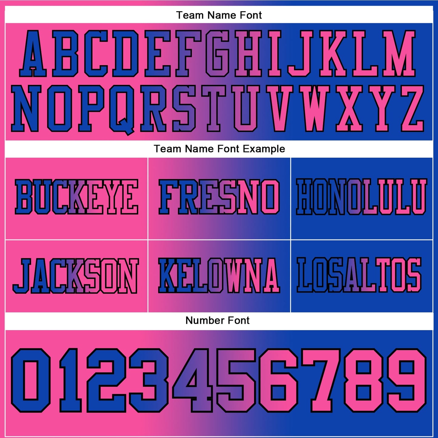 Custom Thunder Blue Pink-Black Authentic Gradient Fashion Football Jersey view 3