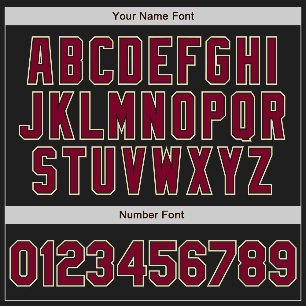 Custom Black Maroon Kelly Green-Cream Authentic Gradient Fashion Baseball Jersey view 5