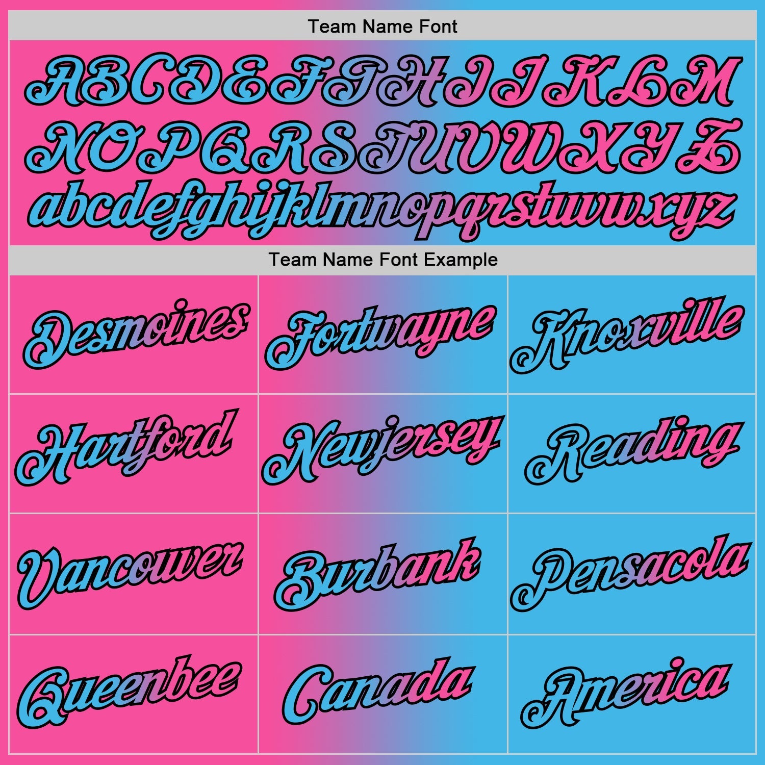 Custom Sky Blue Pink-Black Gradient Fashion Performance T-Shirt view 3