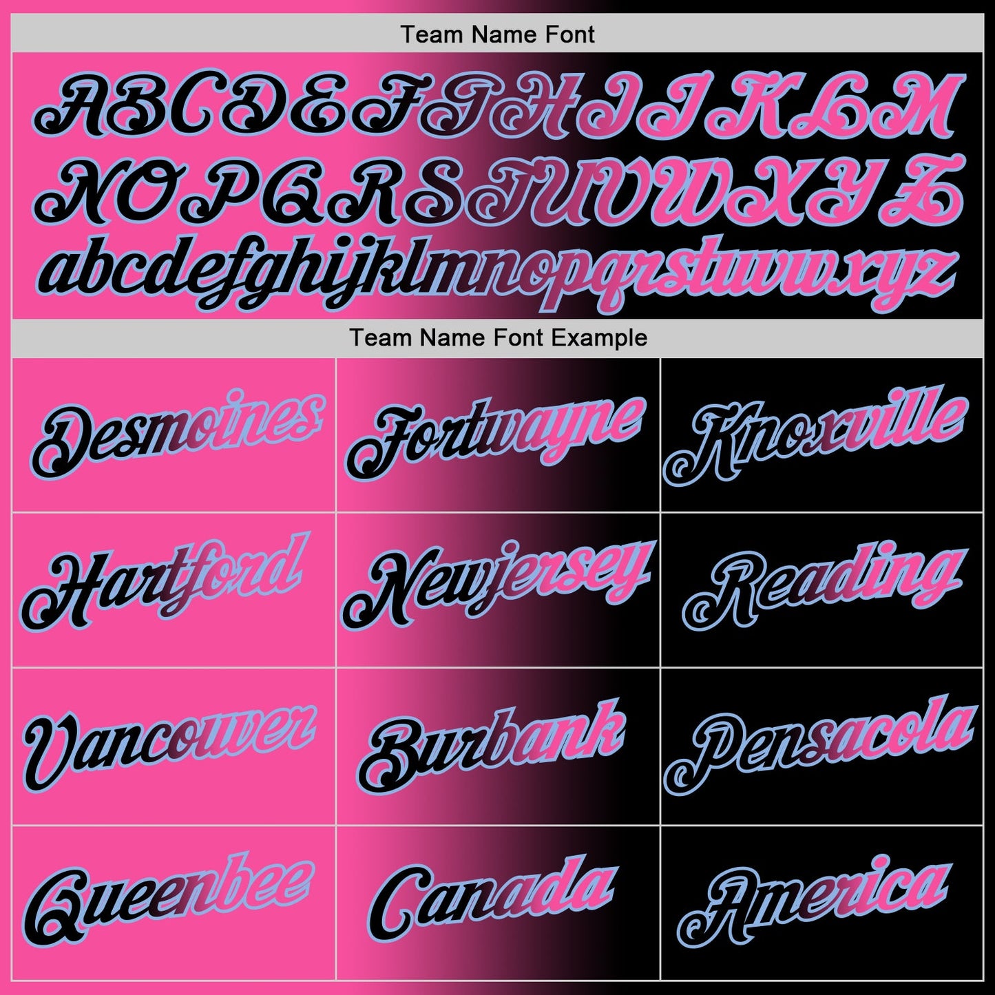 Custom Black Pink-Light Blue Gradient Fashion Performance T-Shirt view 3