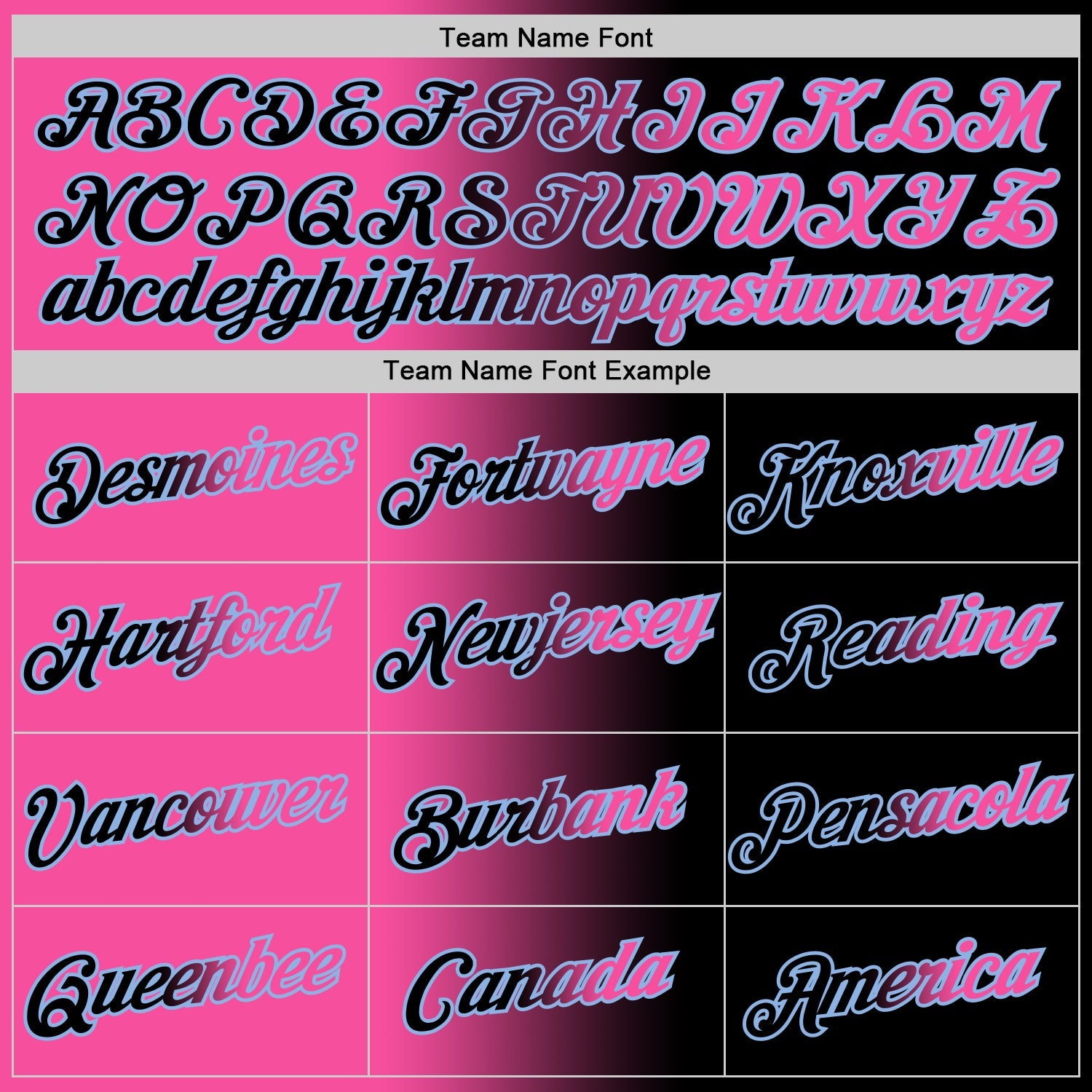 Custom Black Pink-Light Blue Gradient Fashion Performance T-Shirt view 3