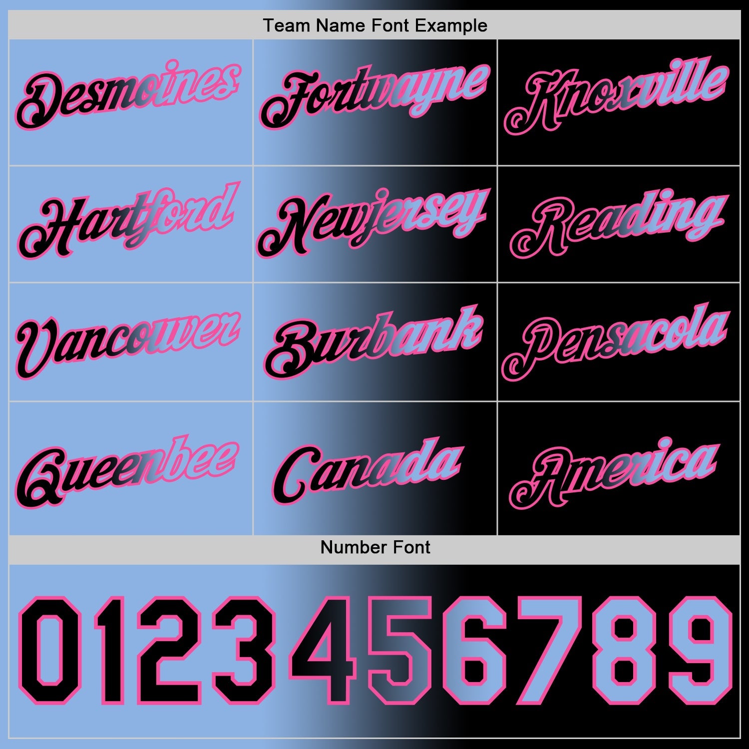 Custom Black Light Blue-Pink Gradient Fashion Performance T-Shirt view 4
