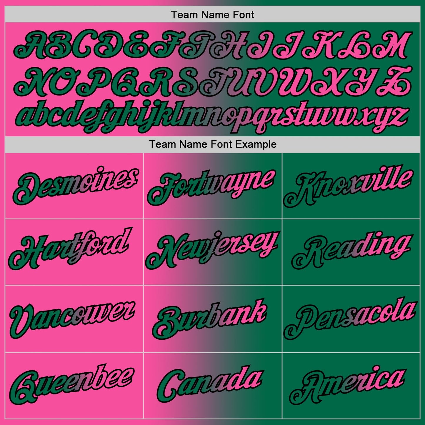 Custom Kelly Green Pink-Black Gradient Fashion Performance T-Shirt view 3