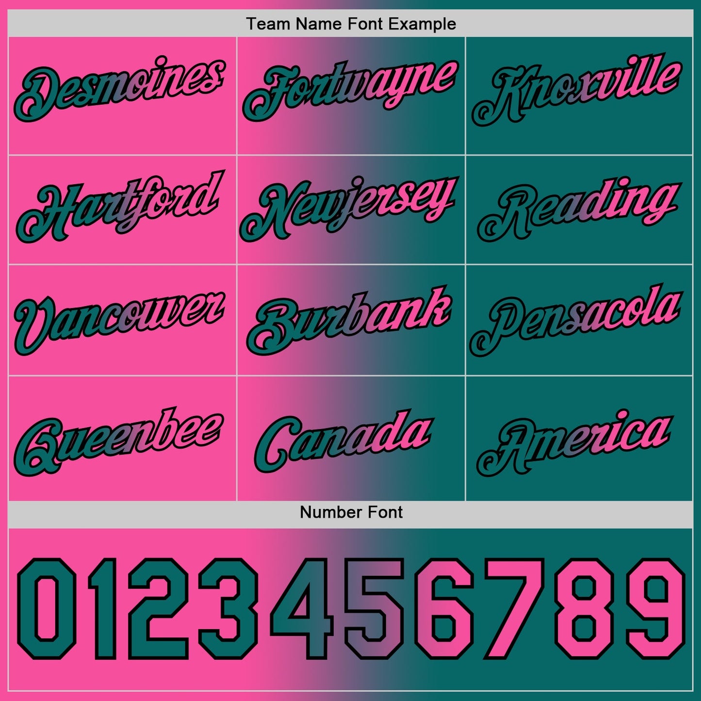 Custom Teal Pink-Black Gradient Fashion Performance T-Shirt view 4