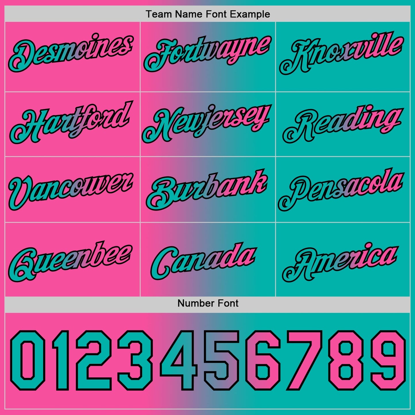 Custom Aqua Pink-Black Gradient Fashion Performance T-Shirt view 4