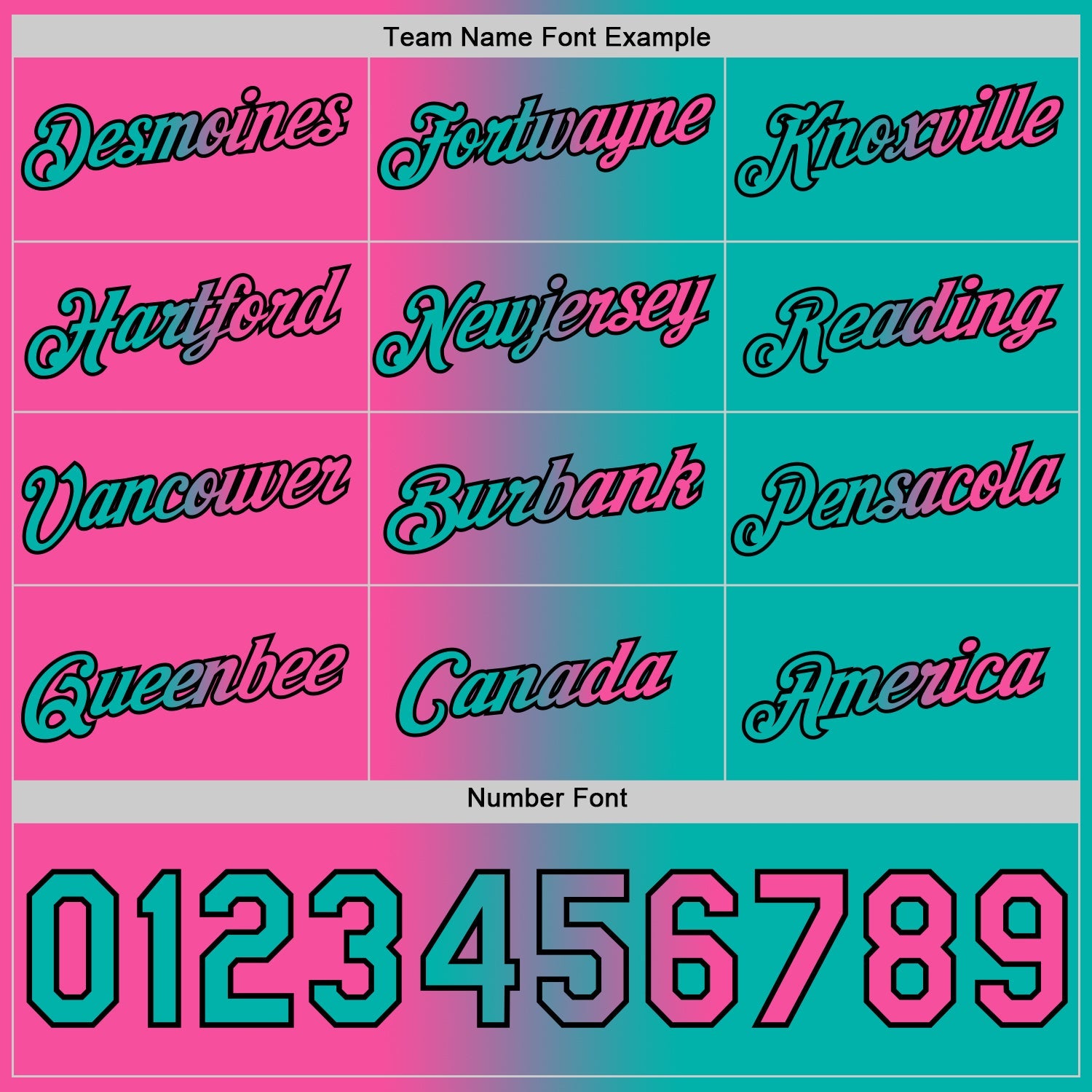 Custom Aqua Pink-Black Gradient Fashion Performance T-Shirt view 4
