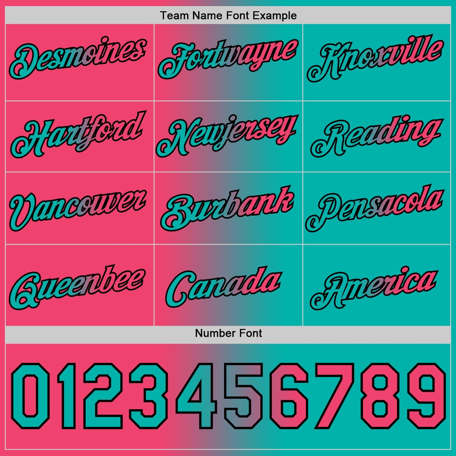Custom Aqua Neon Pink-Black Gradient Fashion Performance T-Shirt view 4