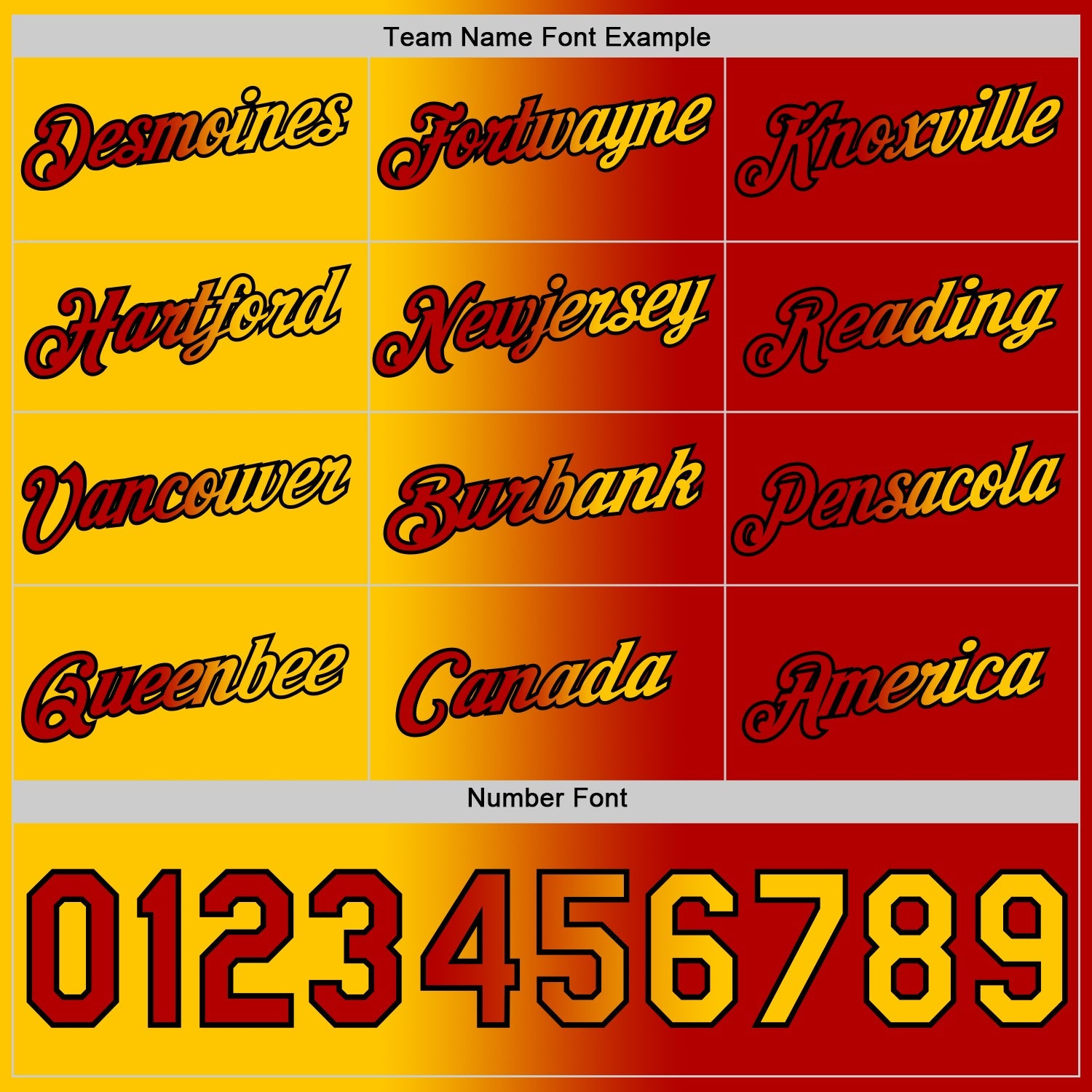 Custom Red Yellow-Black Gradient Fashion Performance T-Shirt view 4