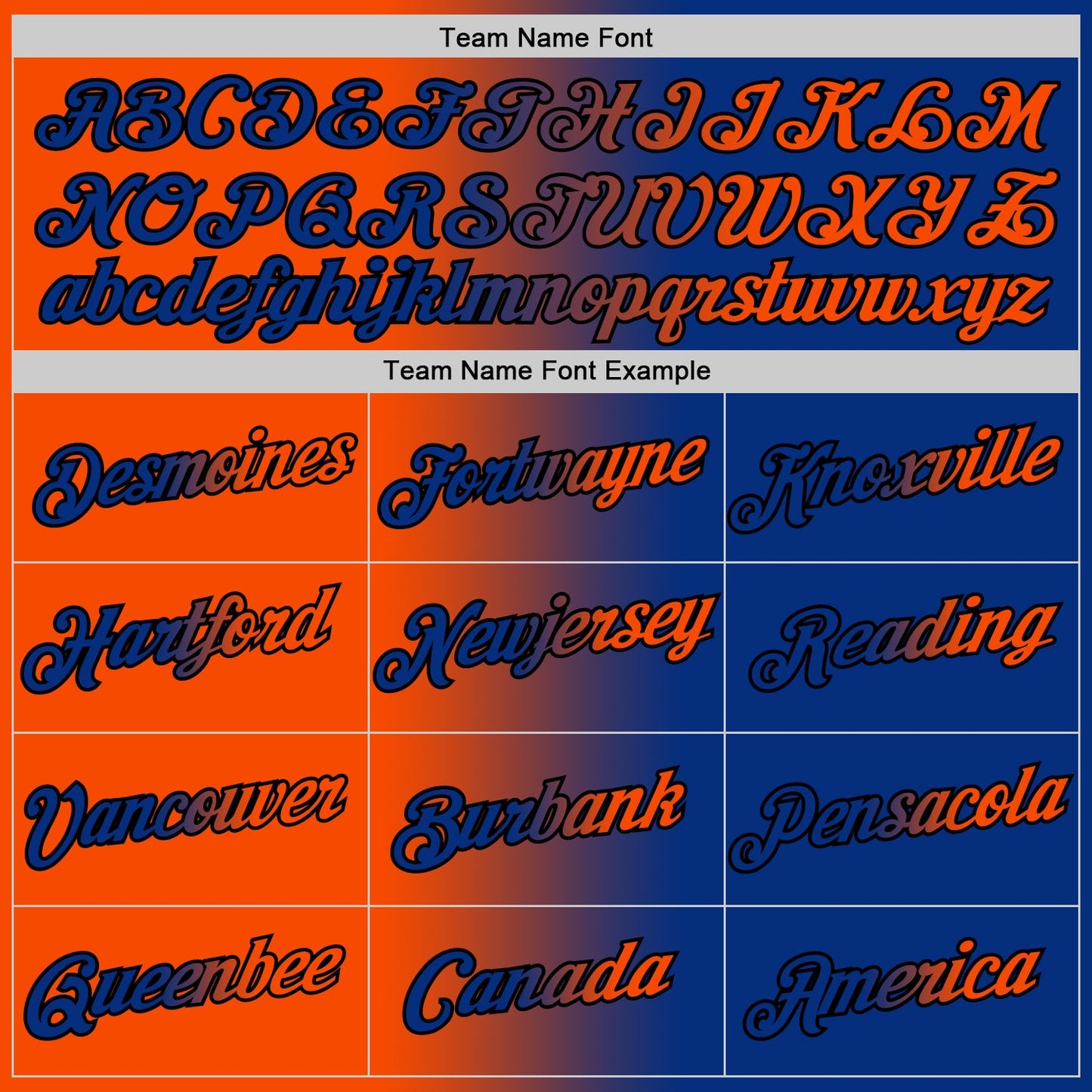 Custom Royal Orange-Black Gradient Fashion Performance T-Shirt view 3