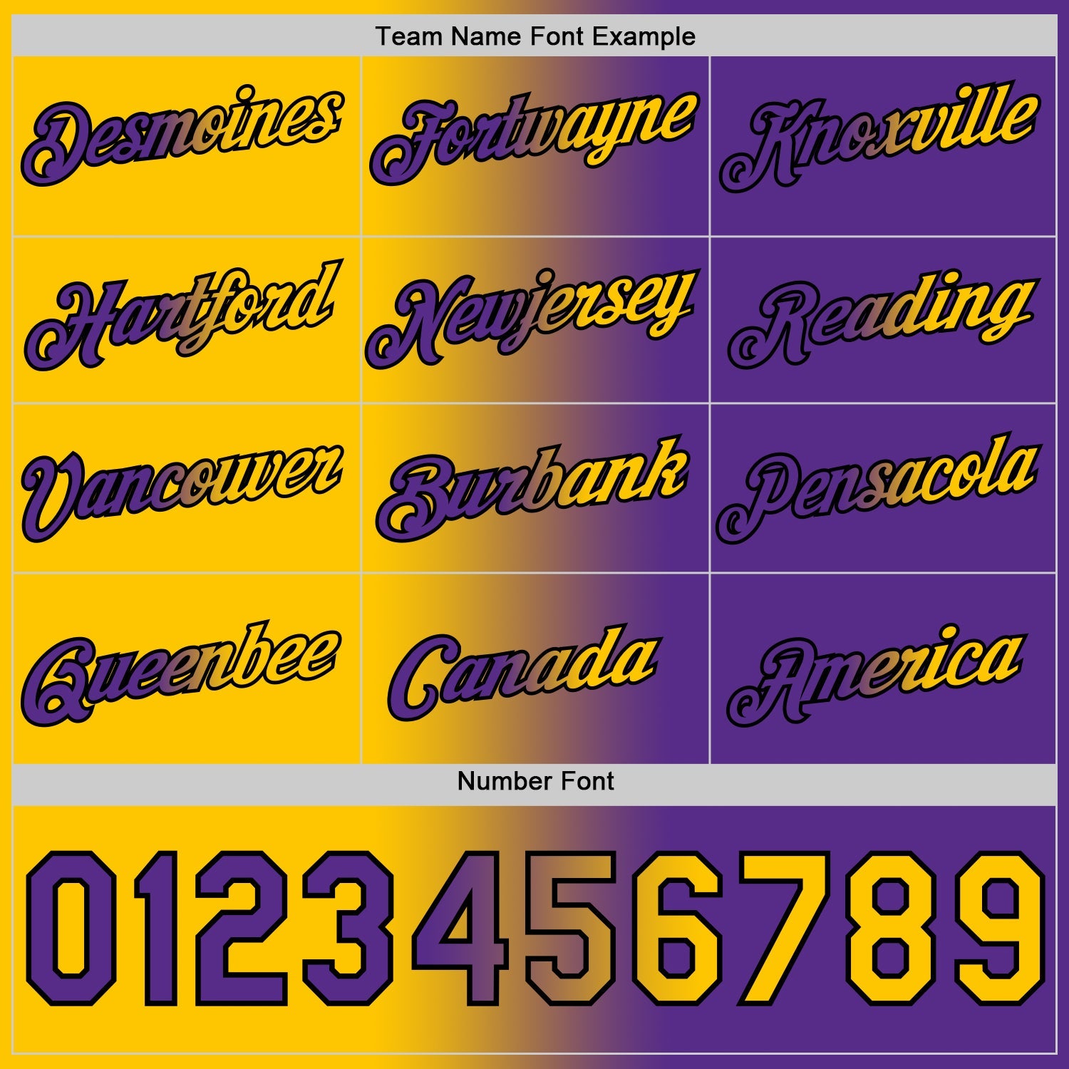 Custom Purple Yellow-Black Gradient Fashion Performance T-Shirt view 4