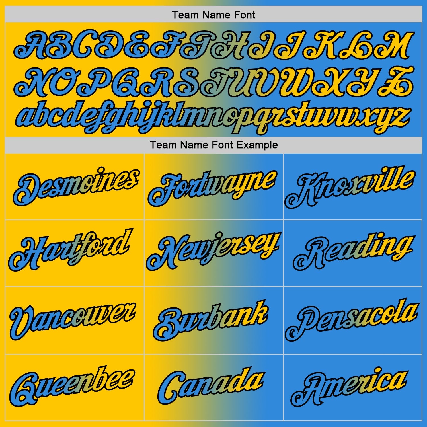Custom Powder Blue Yellow-Black Gradient Fashion Performance T-Shirt view 3
