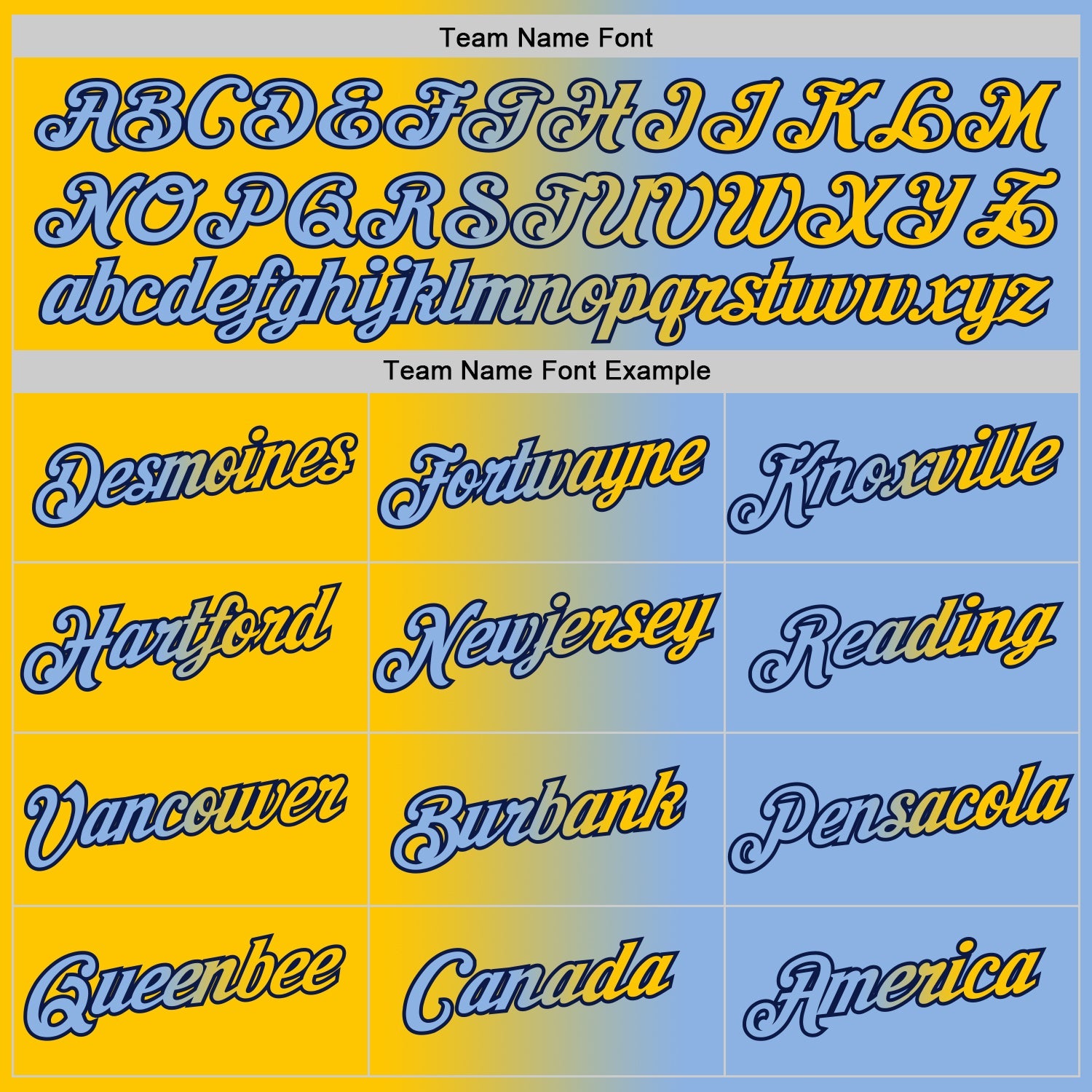 Custom Light Blue Yellow-Navy Gradient Fashion Performance T-Shirt view 3