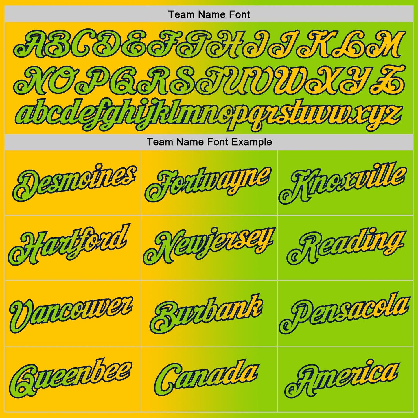 Custom Neon Green Yellow-Navy Gradient Fashion Performance T-Shirt view 3