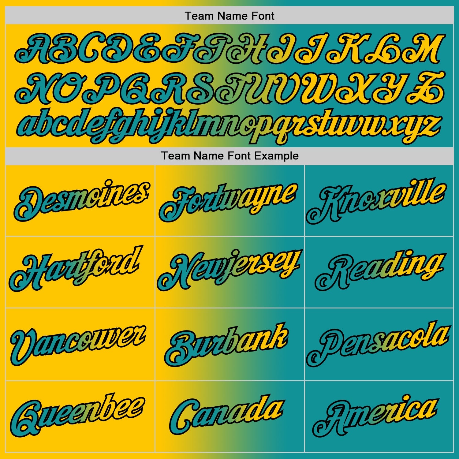 Custom Teal Yellow-Black Gradient Fashion Performance T-Shirt view 3