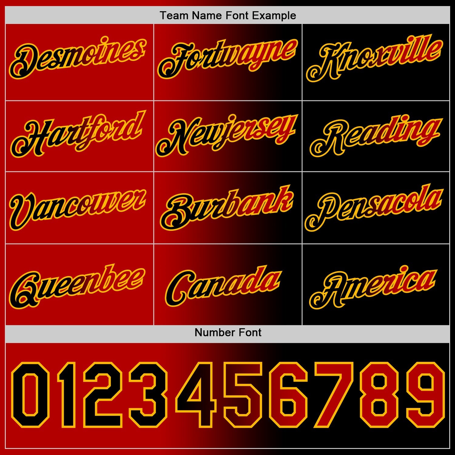 Custom Black Red-Gold Gradient Fashion Performance T-Shirt view 4