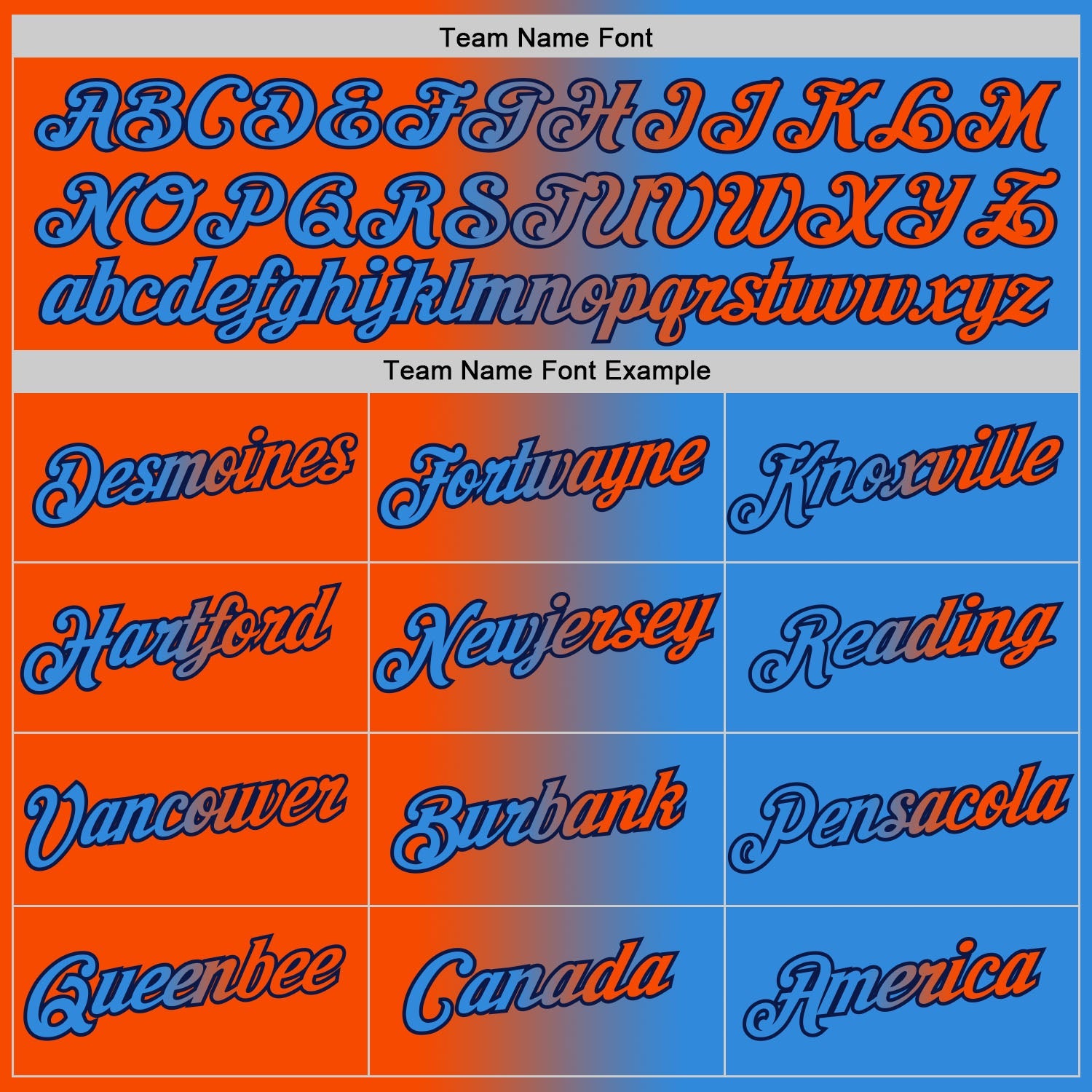 Custom Powder Blue Orange-Navy Gradient Fashion Performance T-Shirt view 4