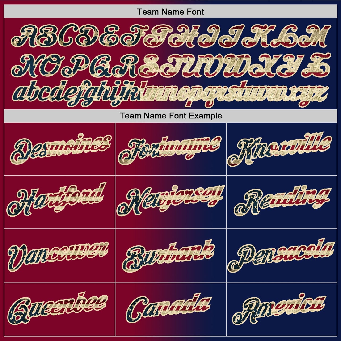 Custom Navy Vintage USA Flag Maroon-Cream Gradient Fashion Performance T-Shirt view 4
