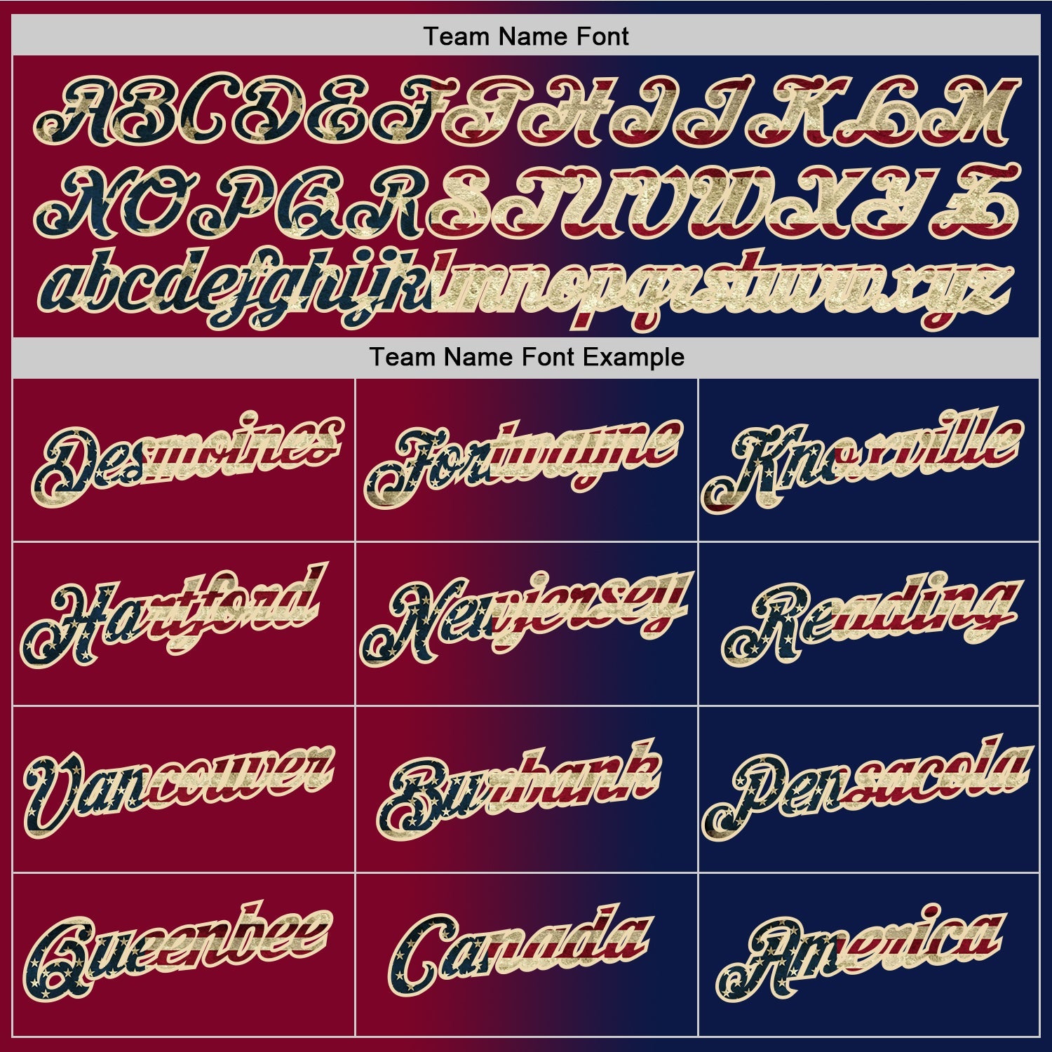 Custom Navy Vintage USA Flag Maroon-Cream Gradient Fashion Performance T-Shirt view 4