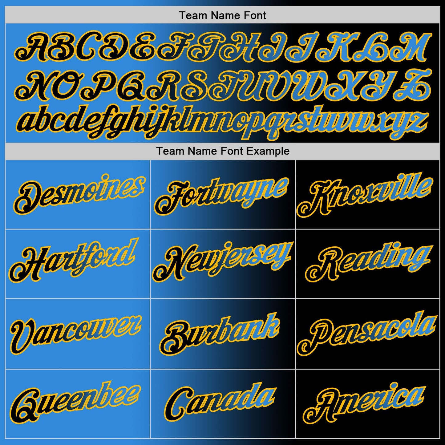 Custom Black Powder Blue-Gold Gradient Fashion Performance T-Shirt view 4