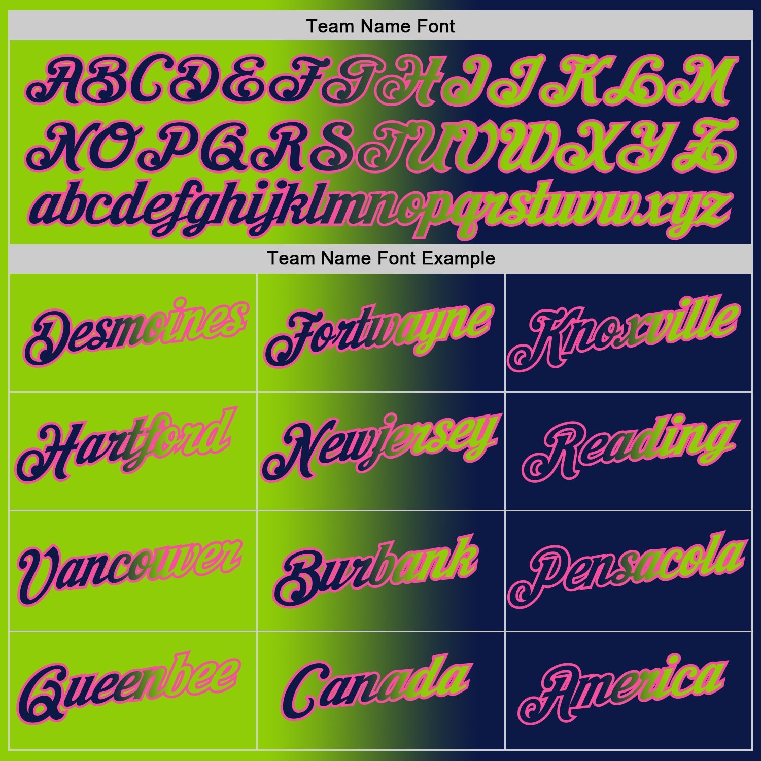 Custom Navy Neon Green-Pink Gradient Fashion Performance T-Shirt view 4