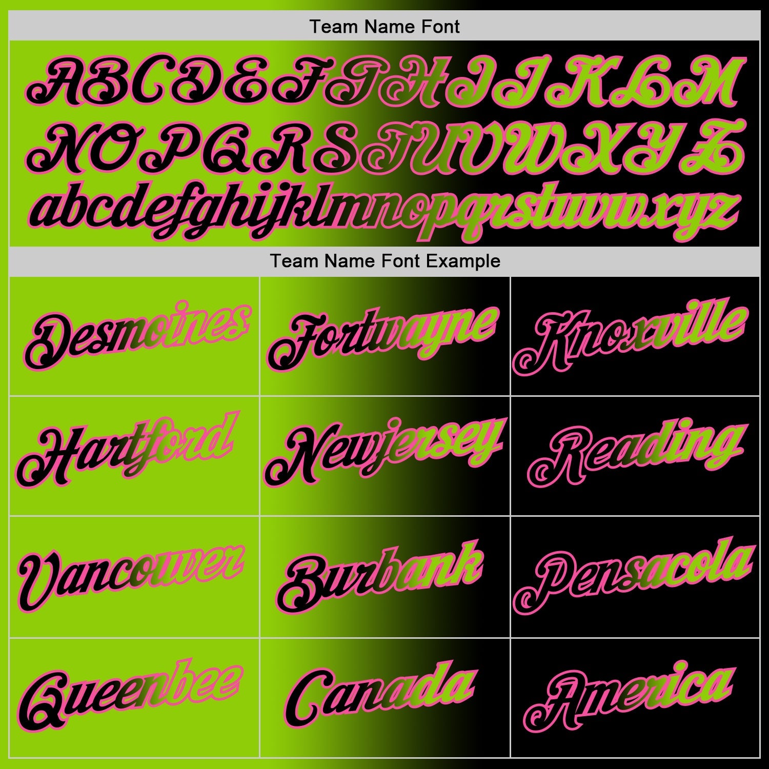 Custom Black Neon Green-Pink Gradient Fashion Performance T-Shirt view 4