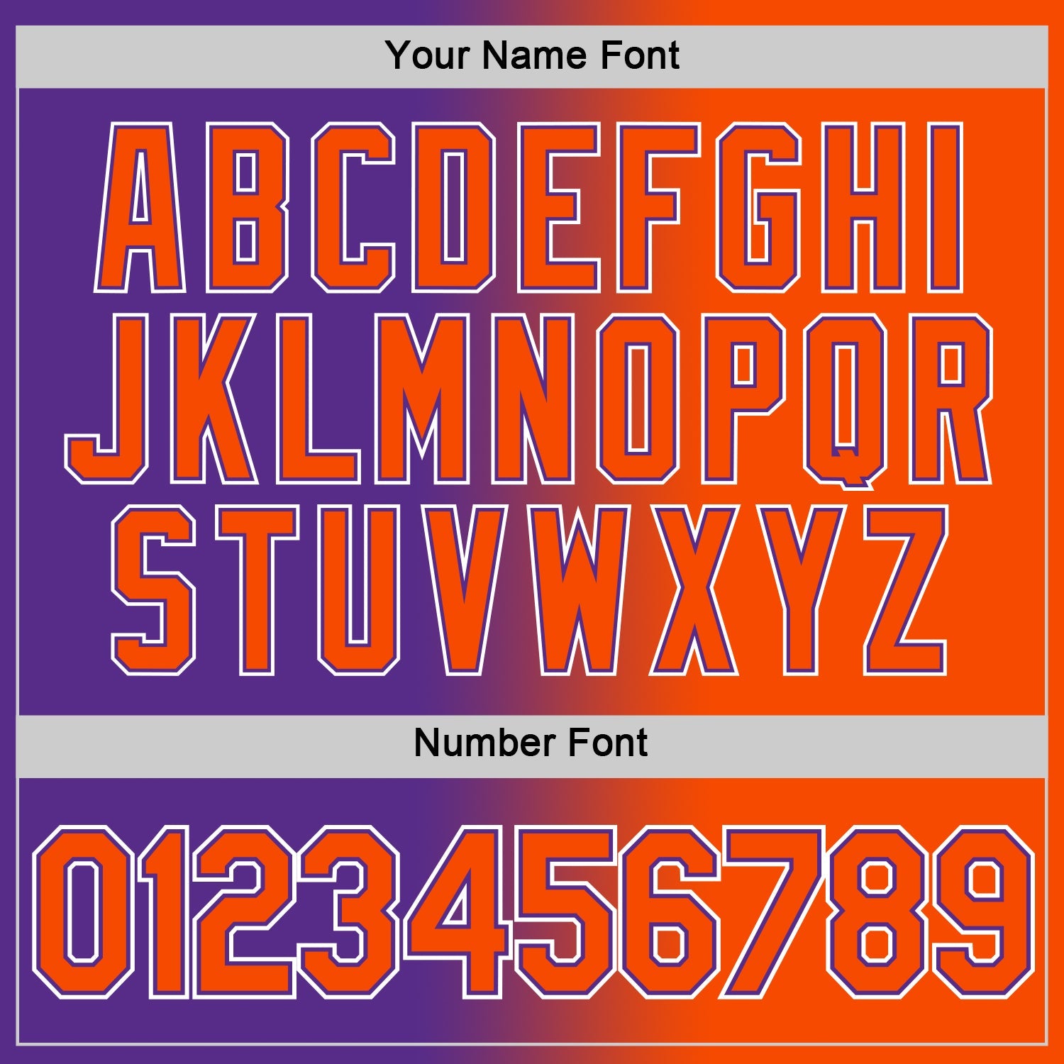 Custom Purple Orange-White Gradient Fashion Performance T-Shirt view 5