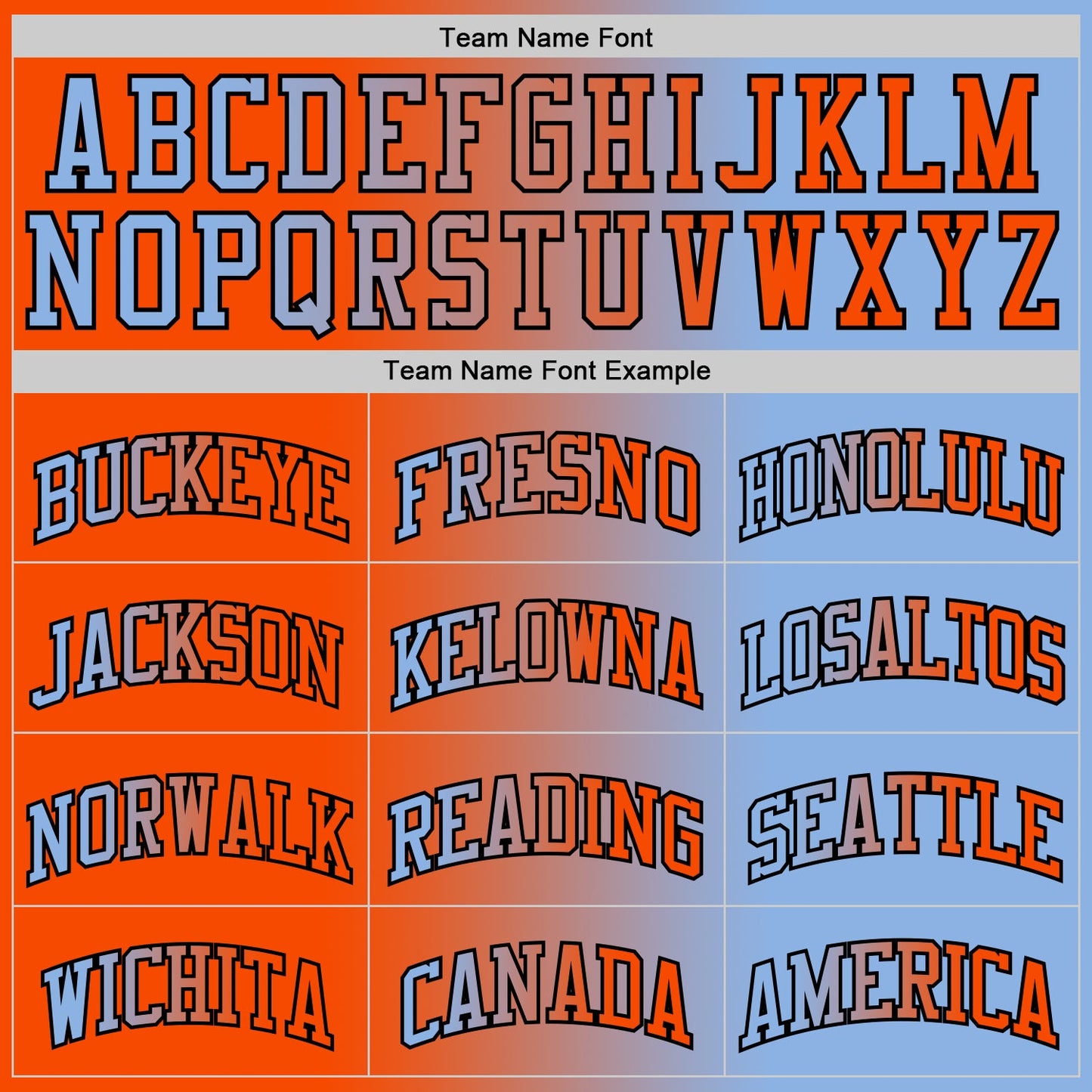Custom Light Blue Orange-Black Authentic Gradient Fashion Basketball Jersey view 4