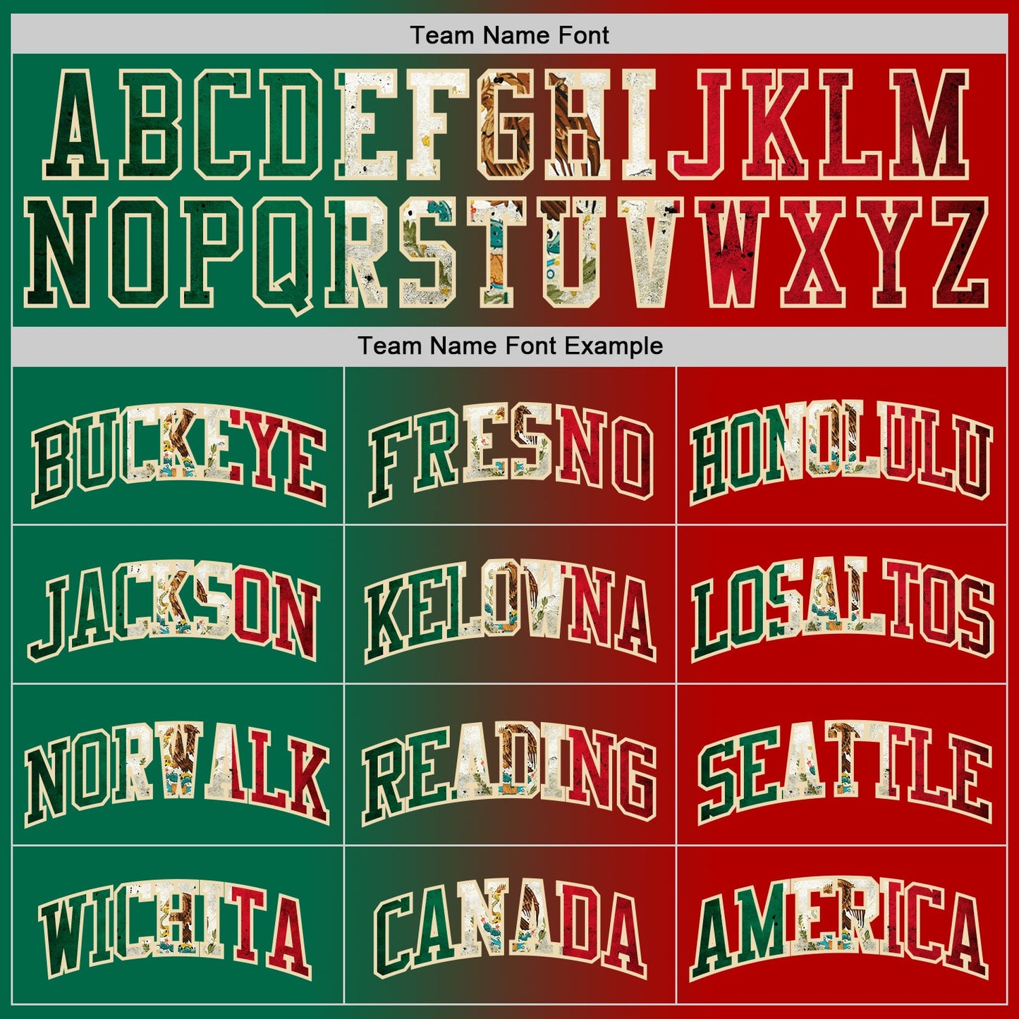 Custom Red Vintage Mexican Flag Kelly Green-Cream Authentic Gradient Fashion Basketball Jersey view 4
