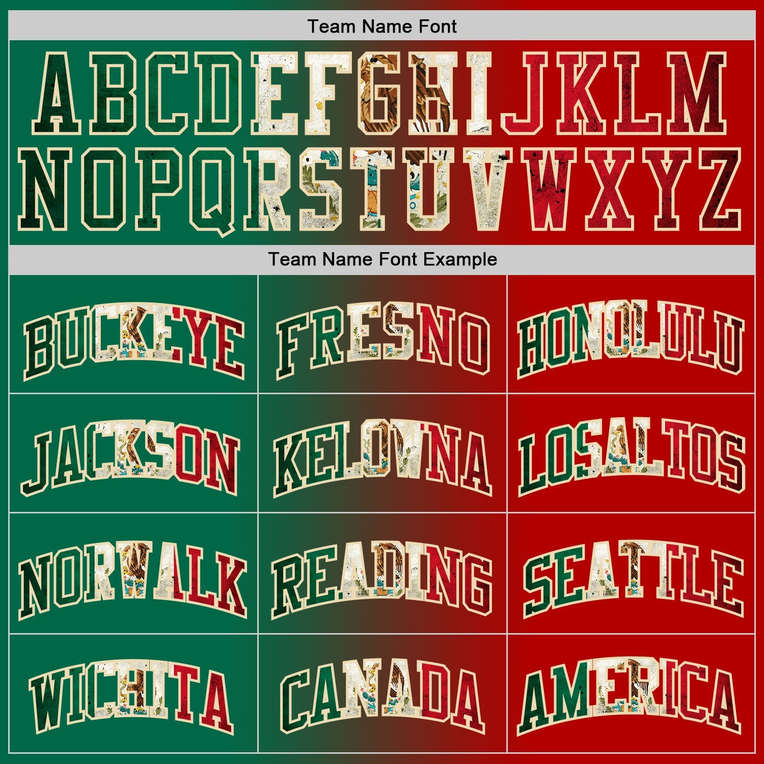 Custom Red Vintage Mexican Flag Kelly Green-Cream Authentic Gradient Fashion Basketball Jersey view 4