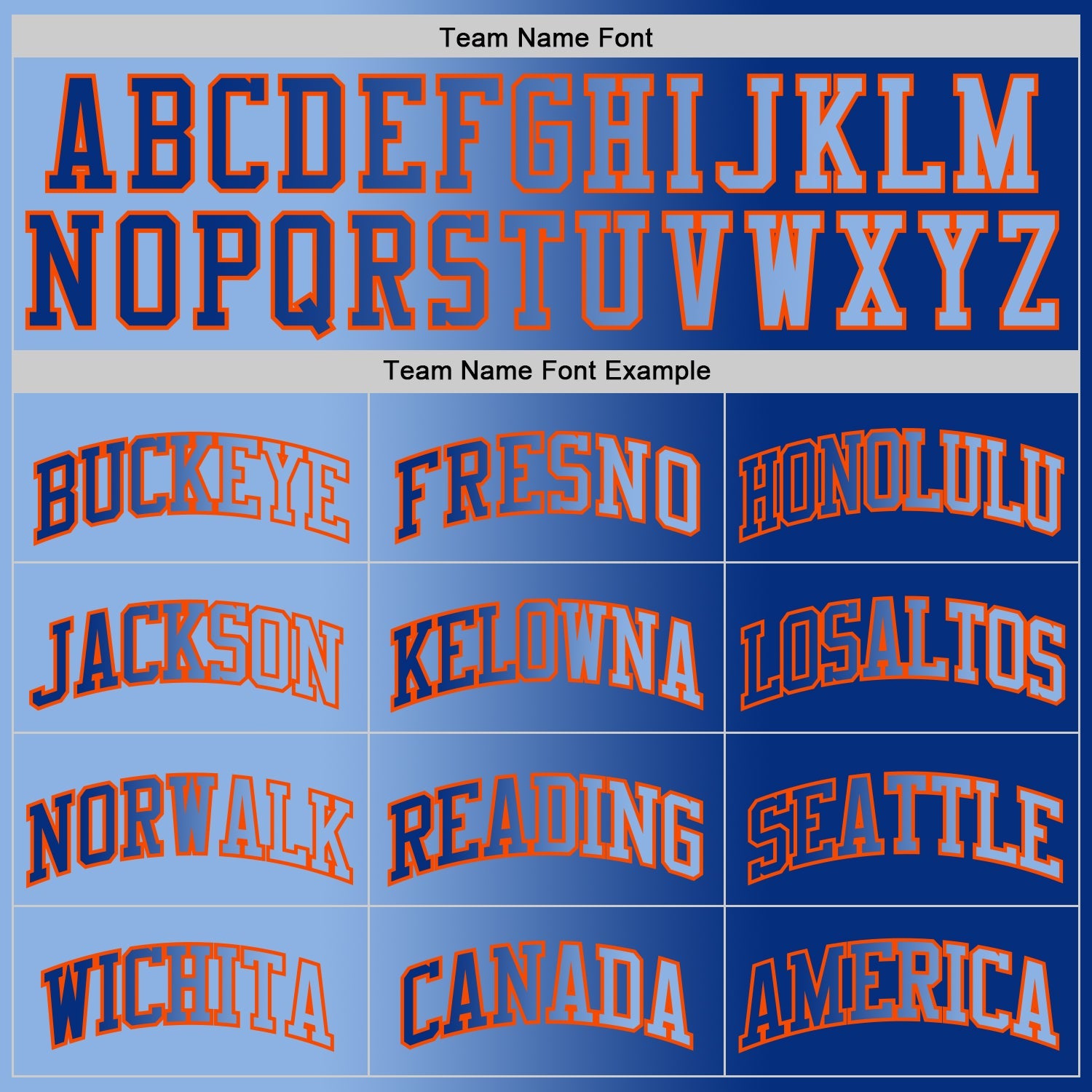 Custom Royal Light Blue-Orange Authentic Gradient Fashion Basketball Jersey view 4