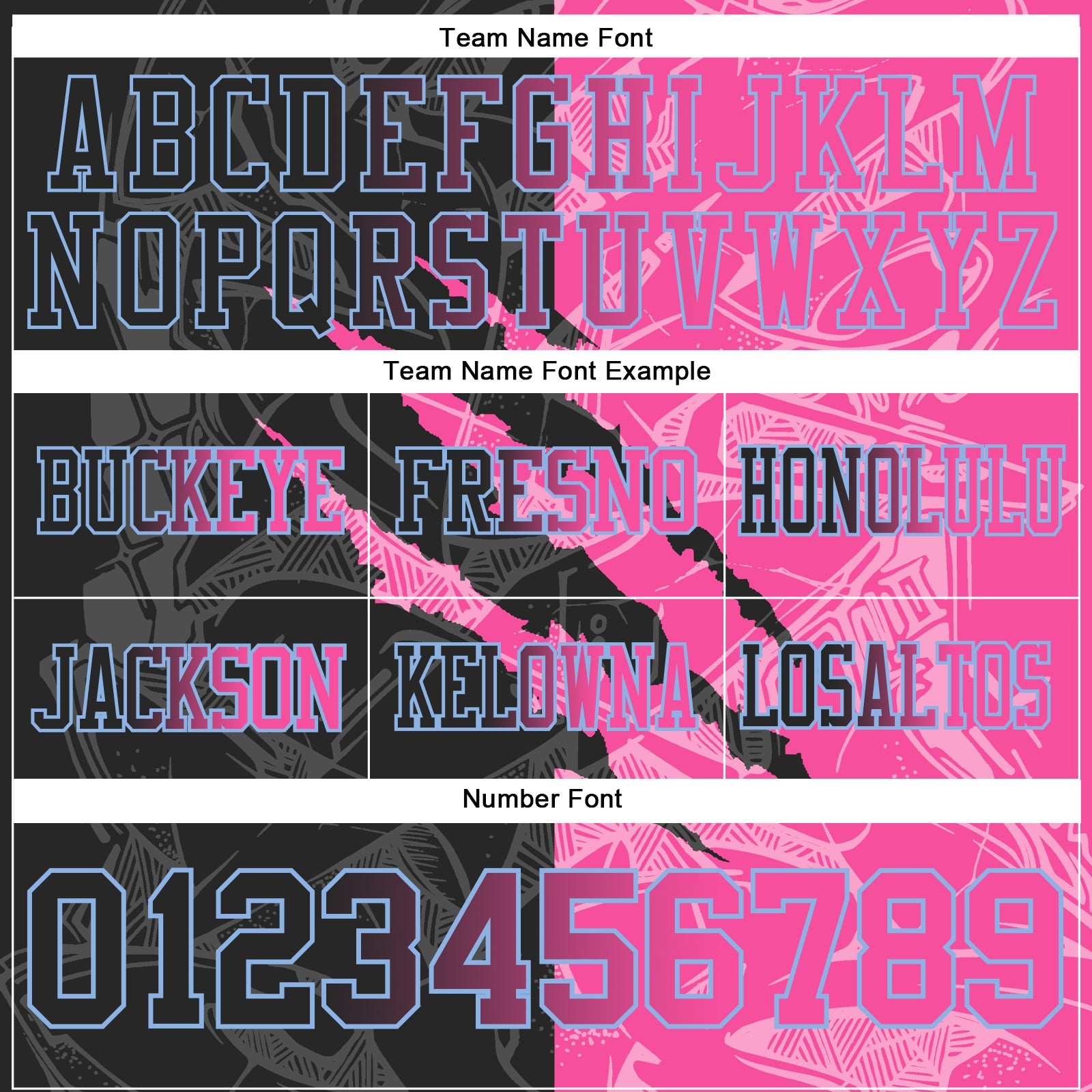 Custom Black Pink-Light Blue Authentic Gradient Fashion Scratch Football Jersey view 4
